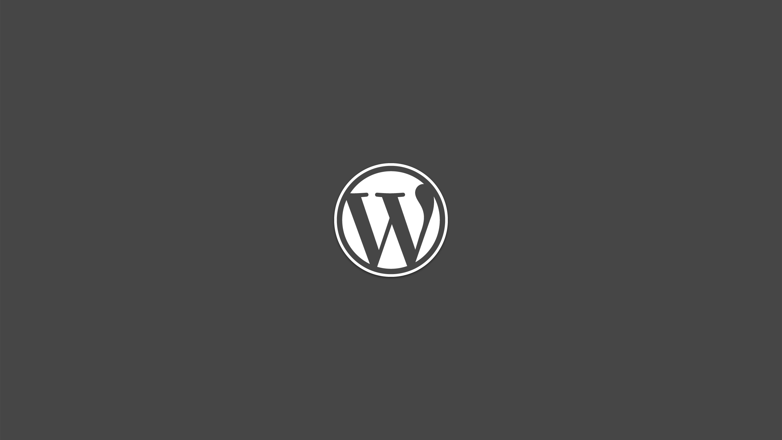 Wordpress Logo Wallpaper Background 62786 2560x1440px