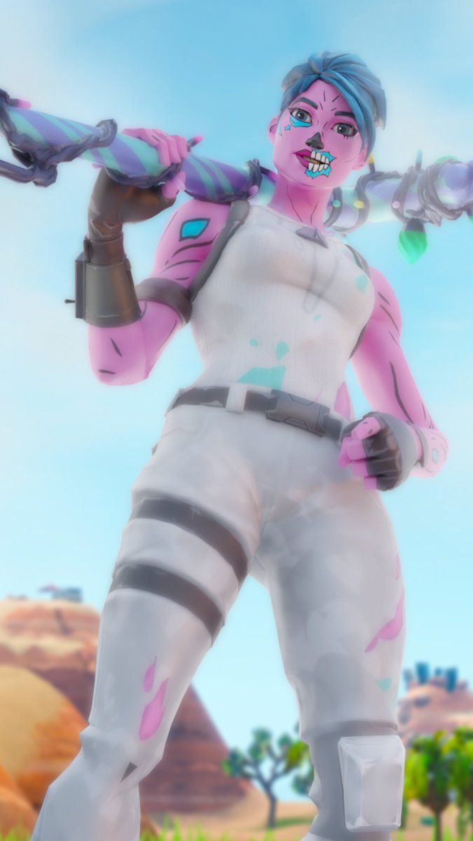 Fortnite Wallpaper Ghoul Trooper Pink