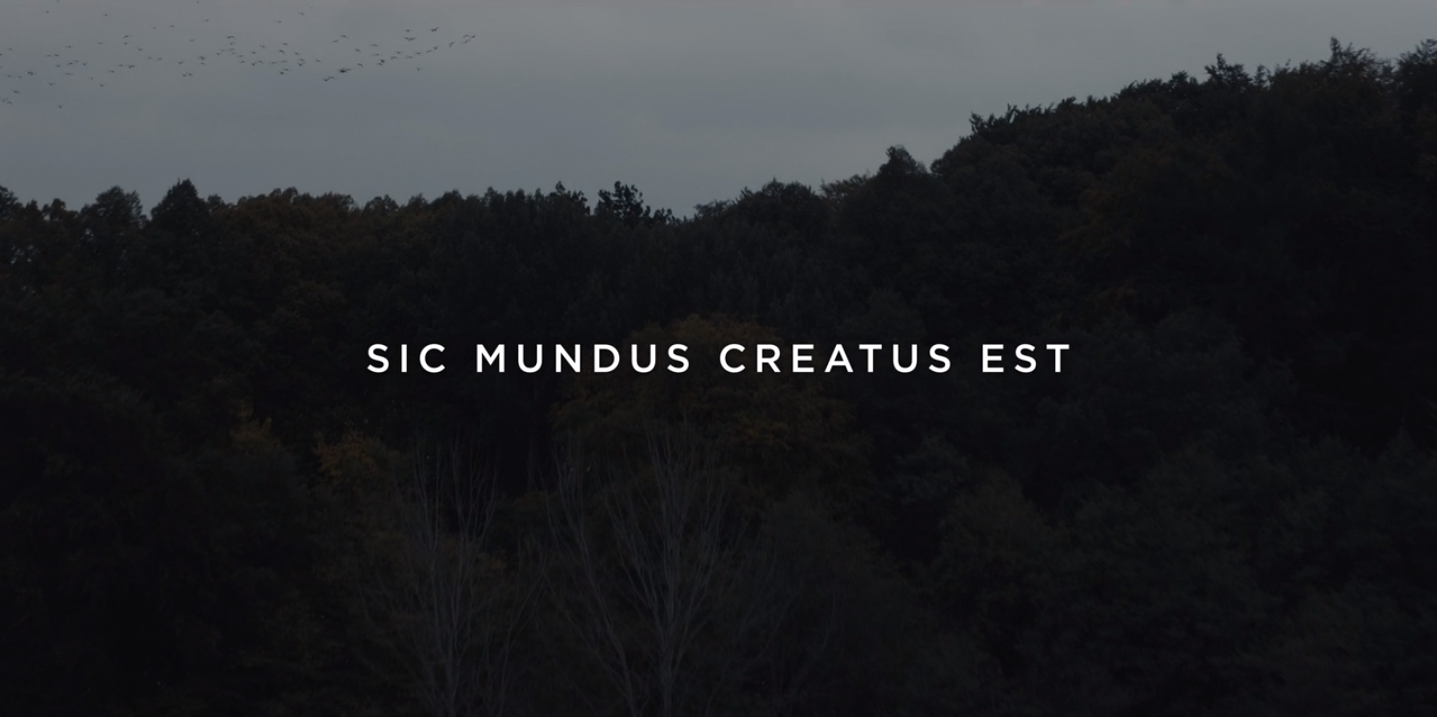 Sic mundus creatus est