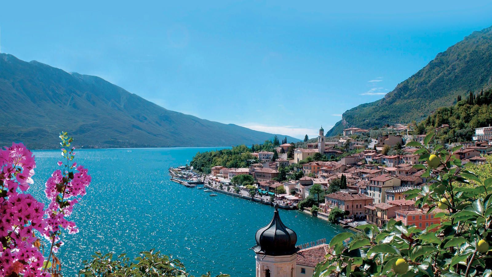 Hugging The North West Shores Of The Lake, Limone Is A Beautiful