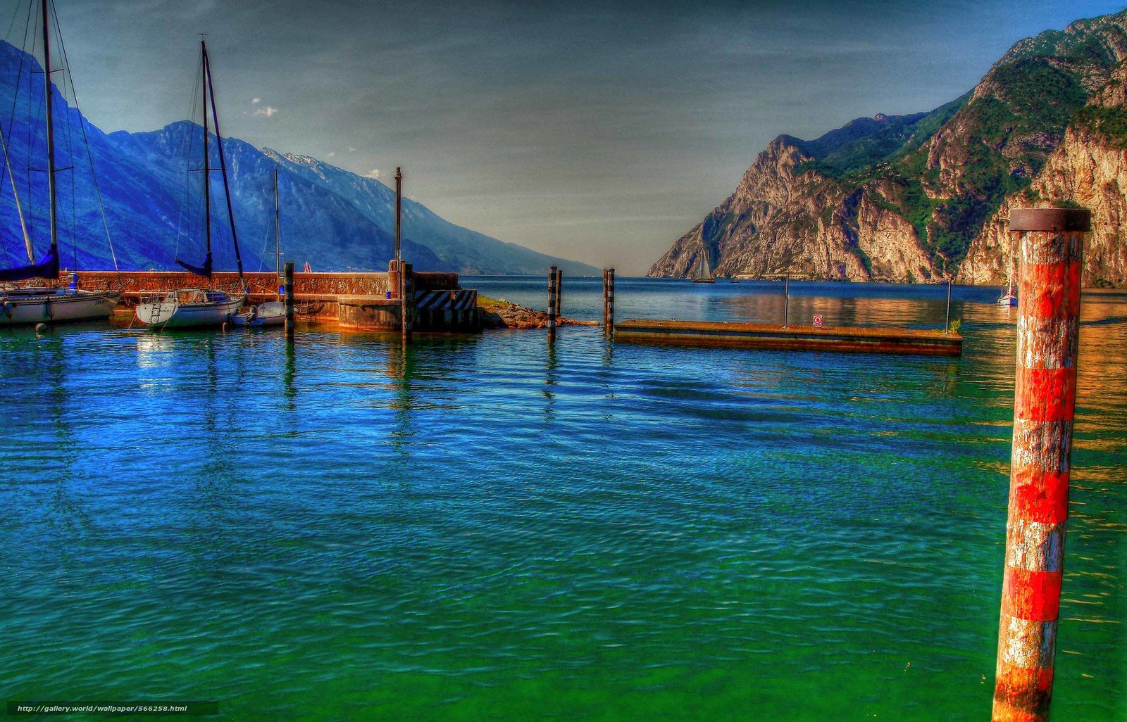 Download wallpaper LAKE GARDA, Italy, landscape free desktop