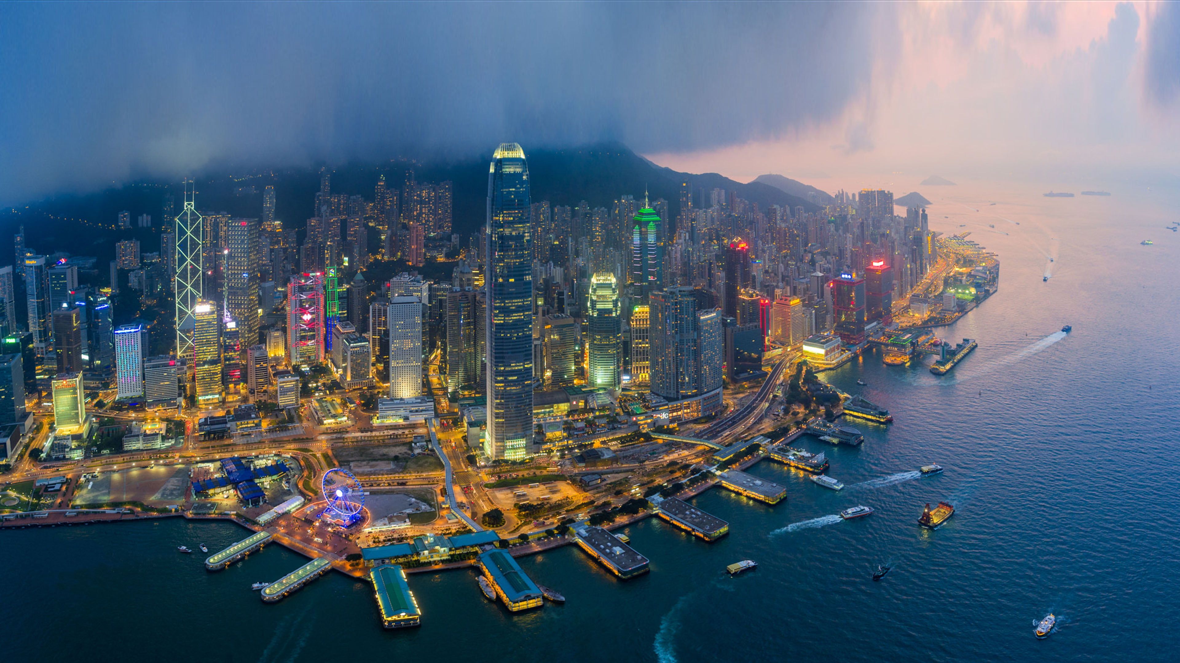 Hong Kong Chinese Administrative Region Densely Populated Urban
