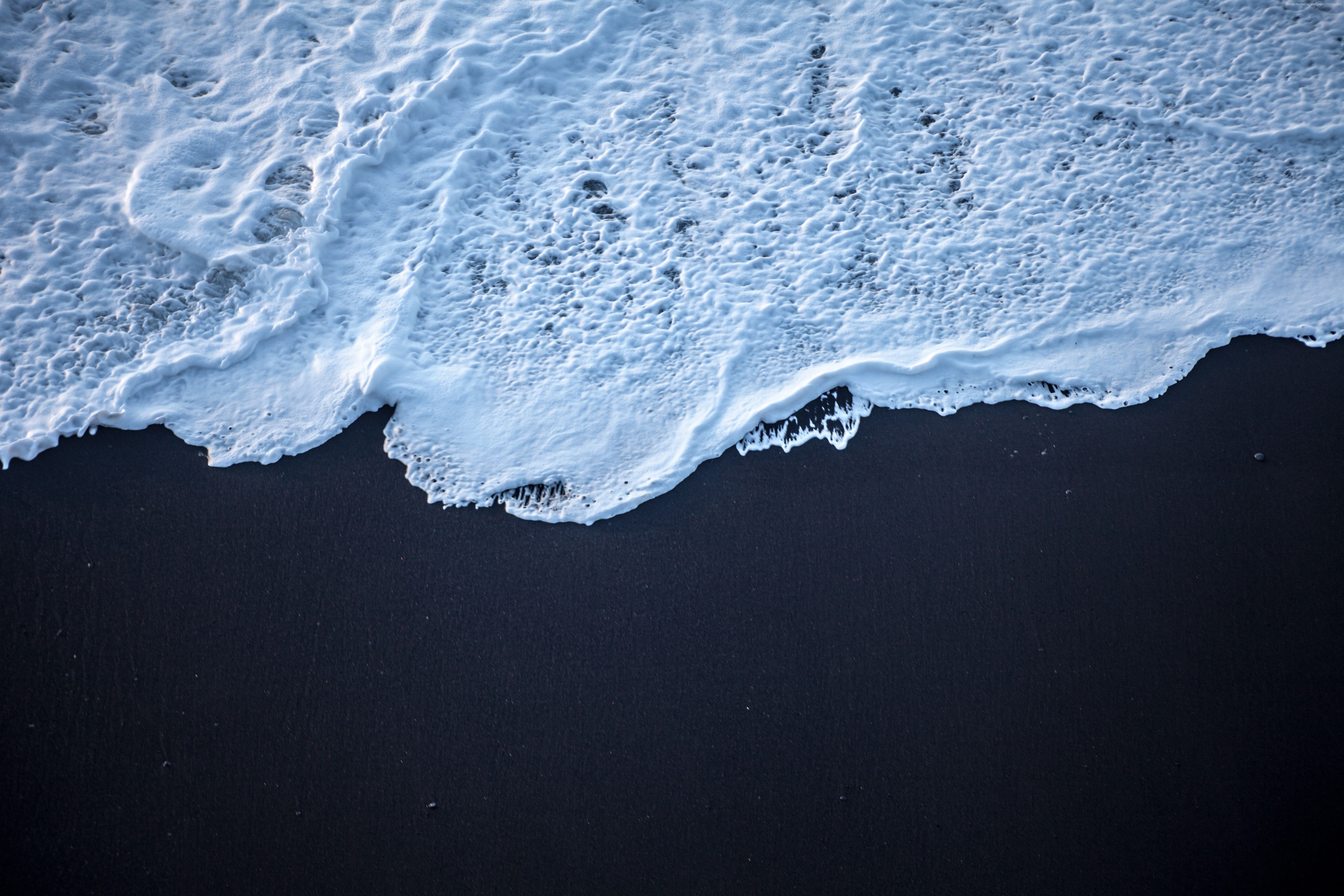 #shore, #sand, k wallpaper, #sea, k, #Iceland. Mocah