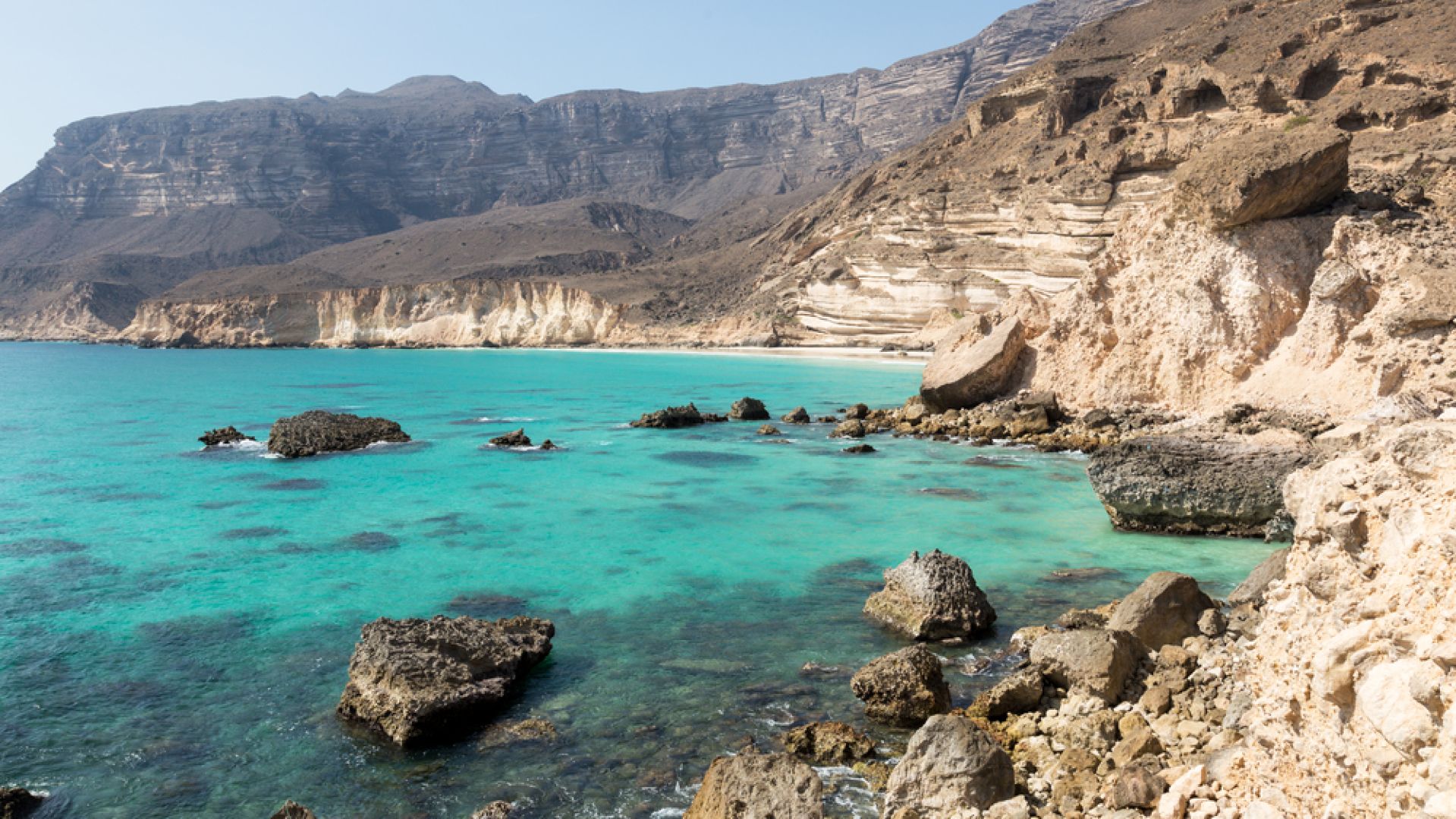 Coastline of Oman 1080P Laptop Full HD Wallpaper, HD
