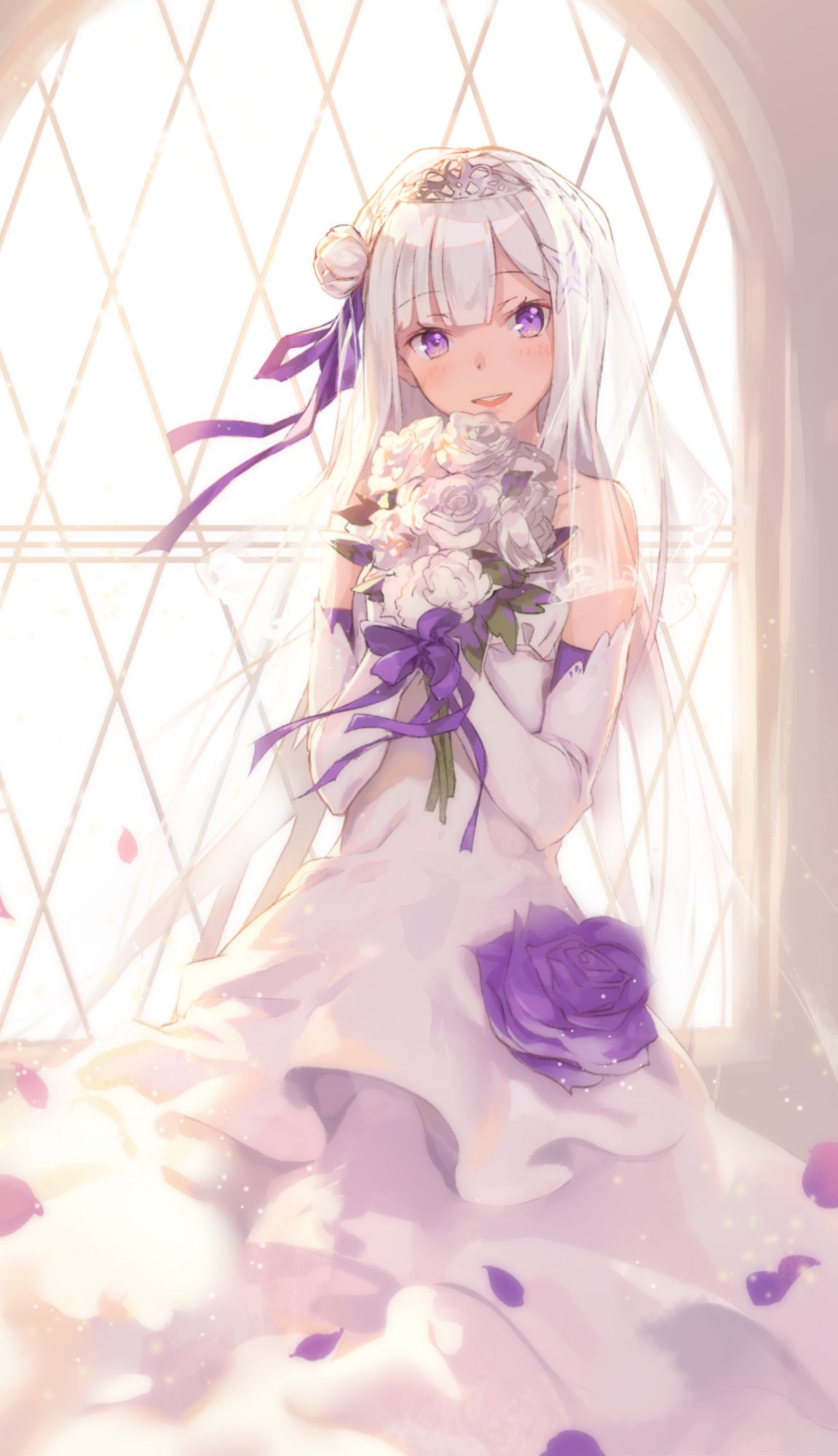 Emilia (Re:Zero), Mobile Wallpaper Anime Image Board