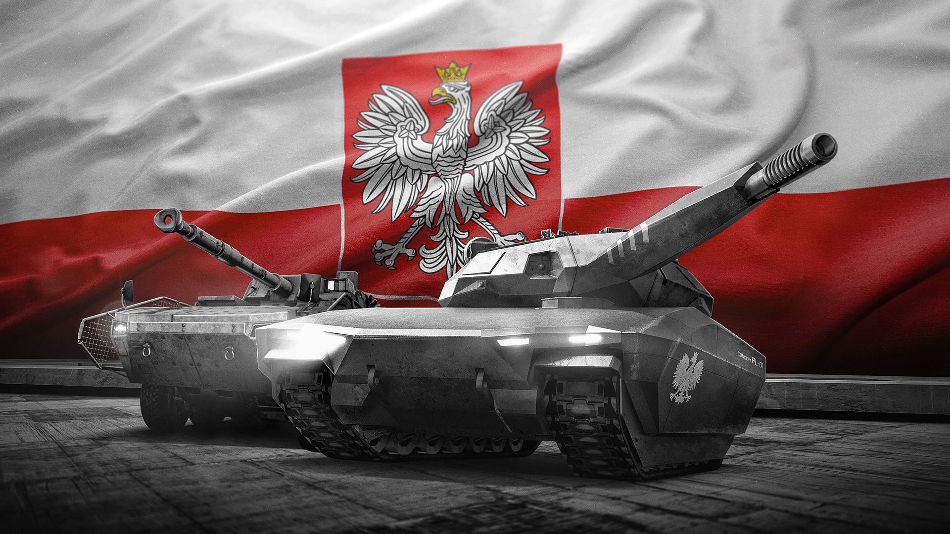 Celebrating the 100th anniversary of Polish Independence. Armored