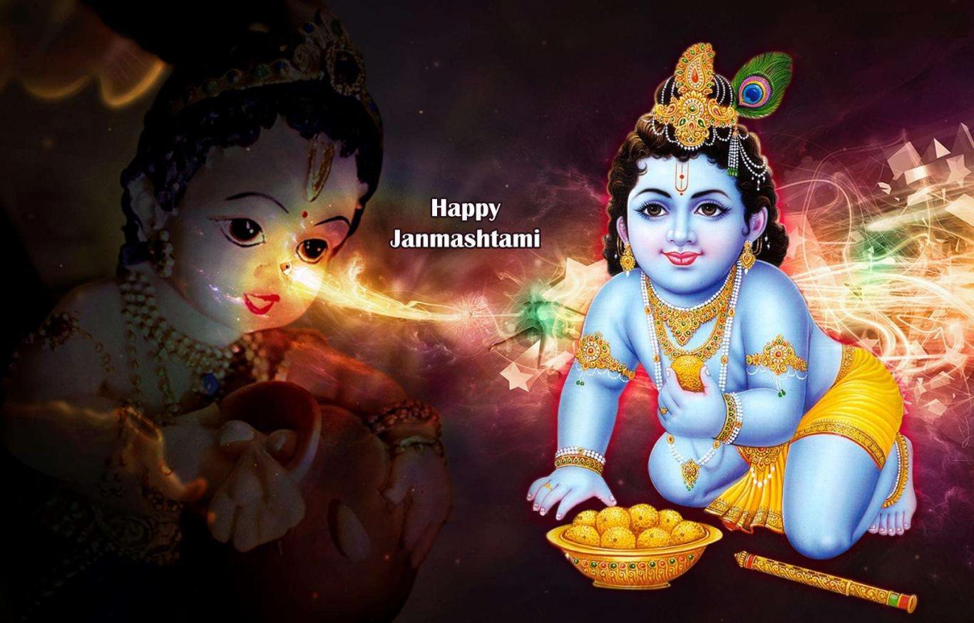 Download Cute bal Krishna Wallpaper HD FREE Uploaded
