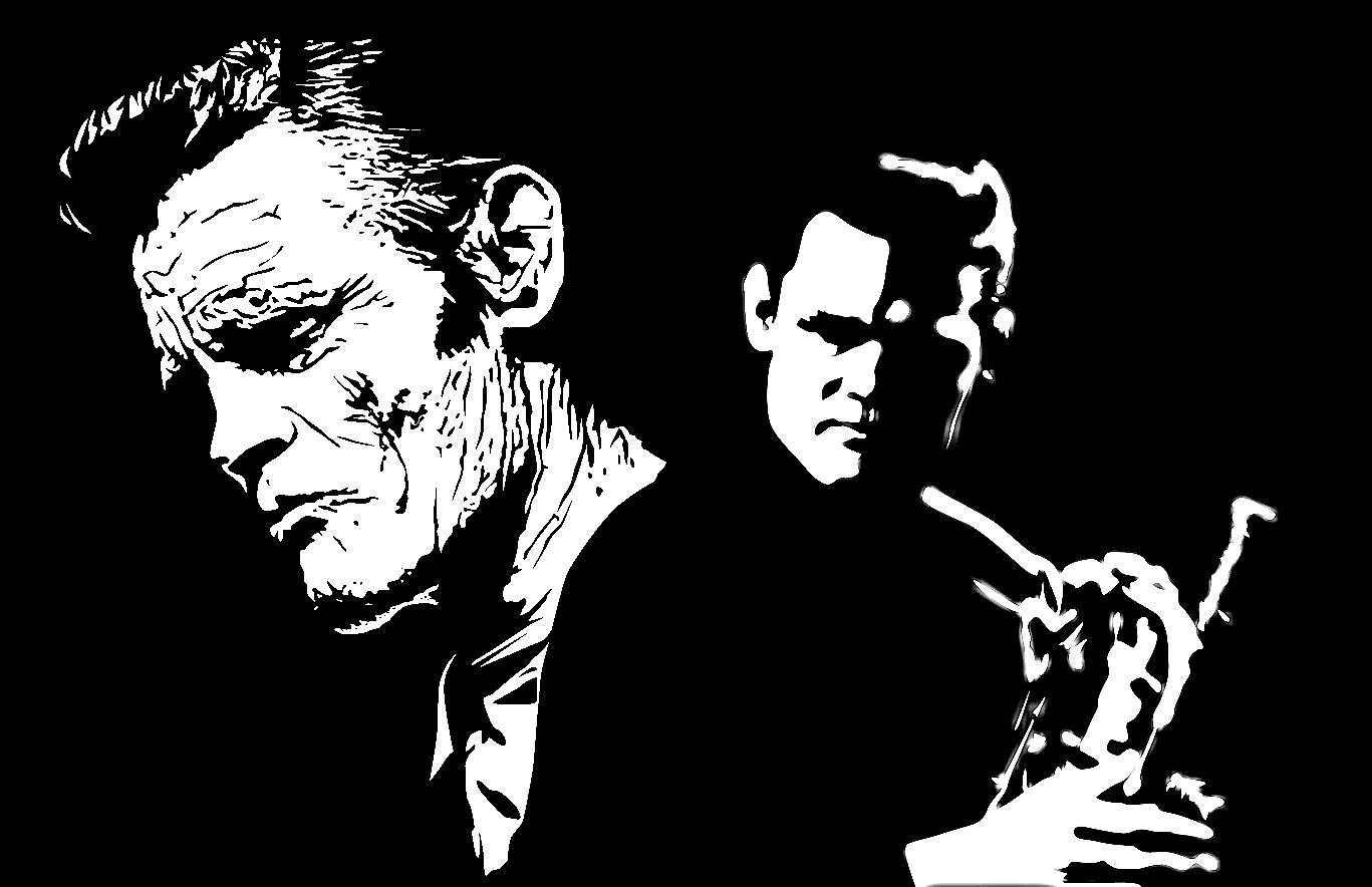 Illustration Chet Baker in his later years. Music drawings