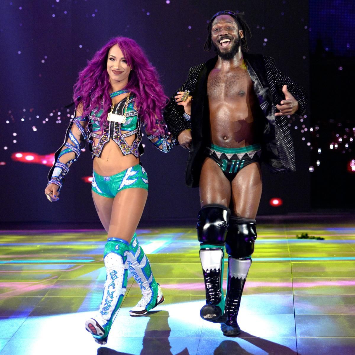 Photos: Mixed tag team action at WWE Extreme Rules. Sasha bank