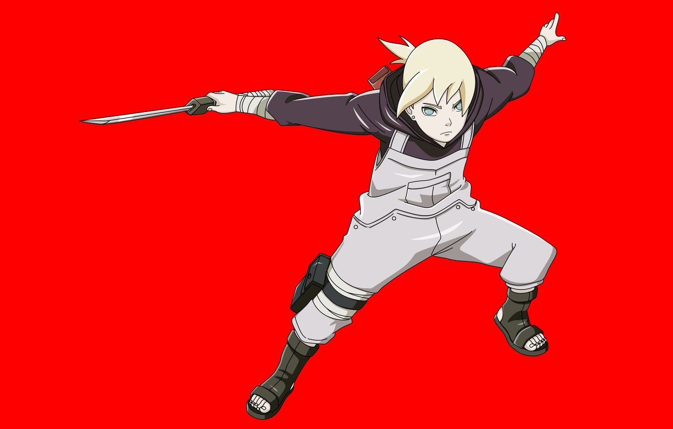 Wallpaper red, sword, Naruto, anime, ken, blade, ninja, shinobi