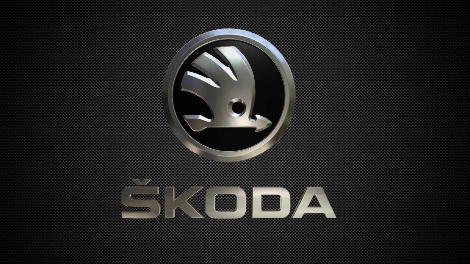 Skoda Logo by Stiv_3D. Обои фоны, Обои для телефона, Обои