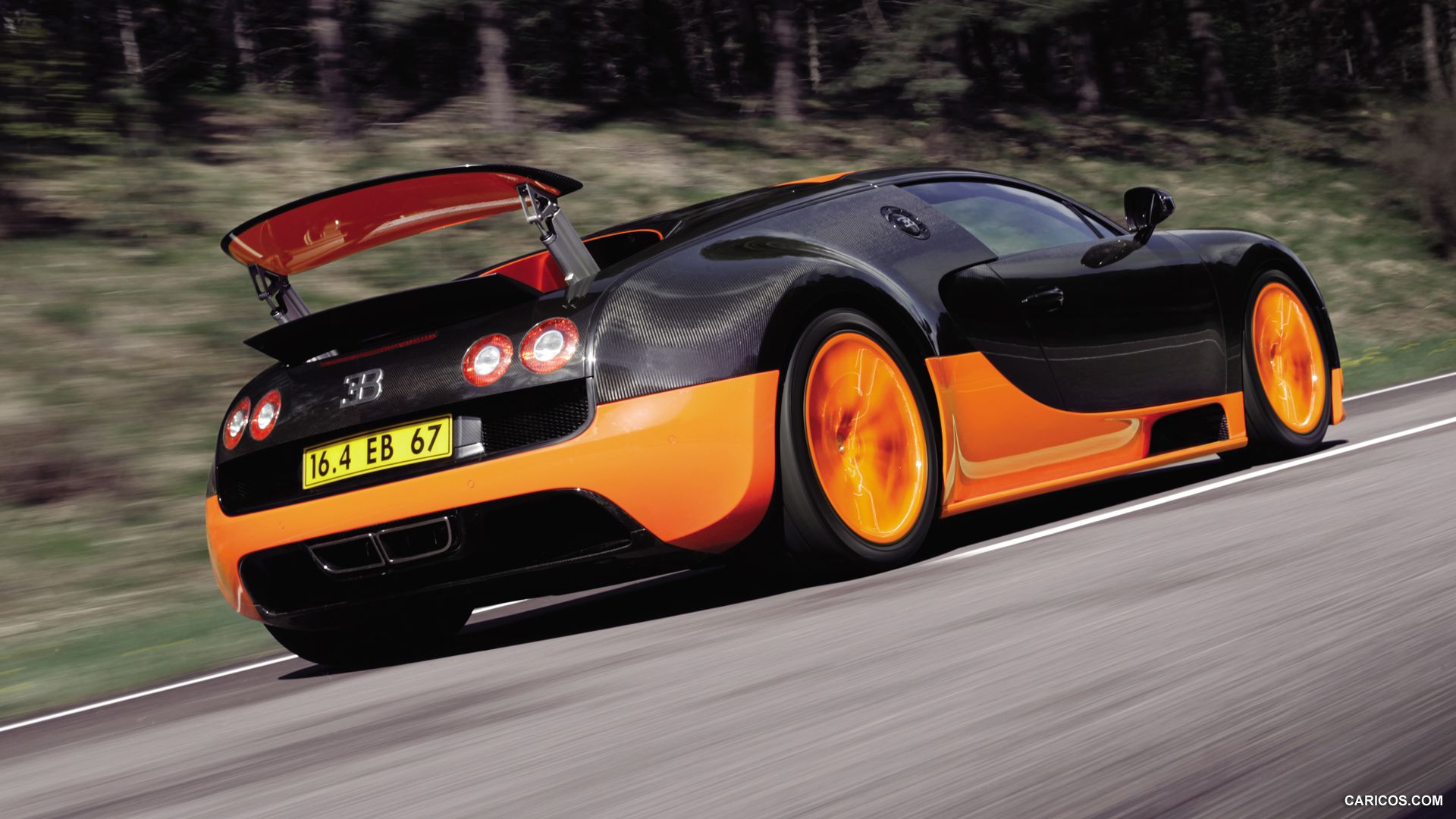 Bugatti Veyron Super Sport Record Edition. HD Wallpaper