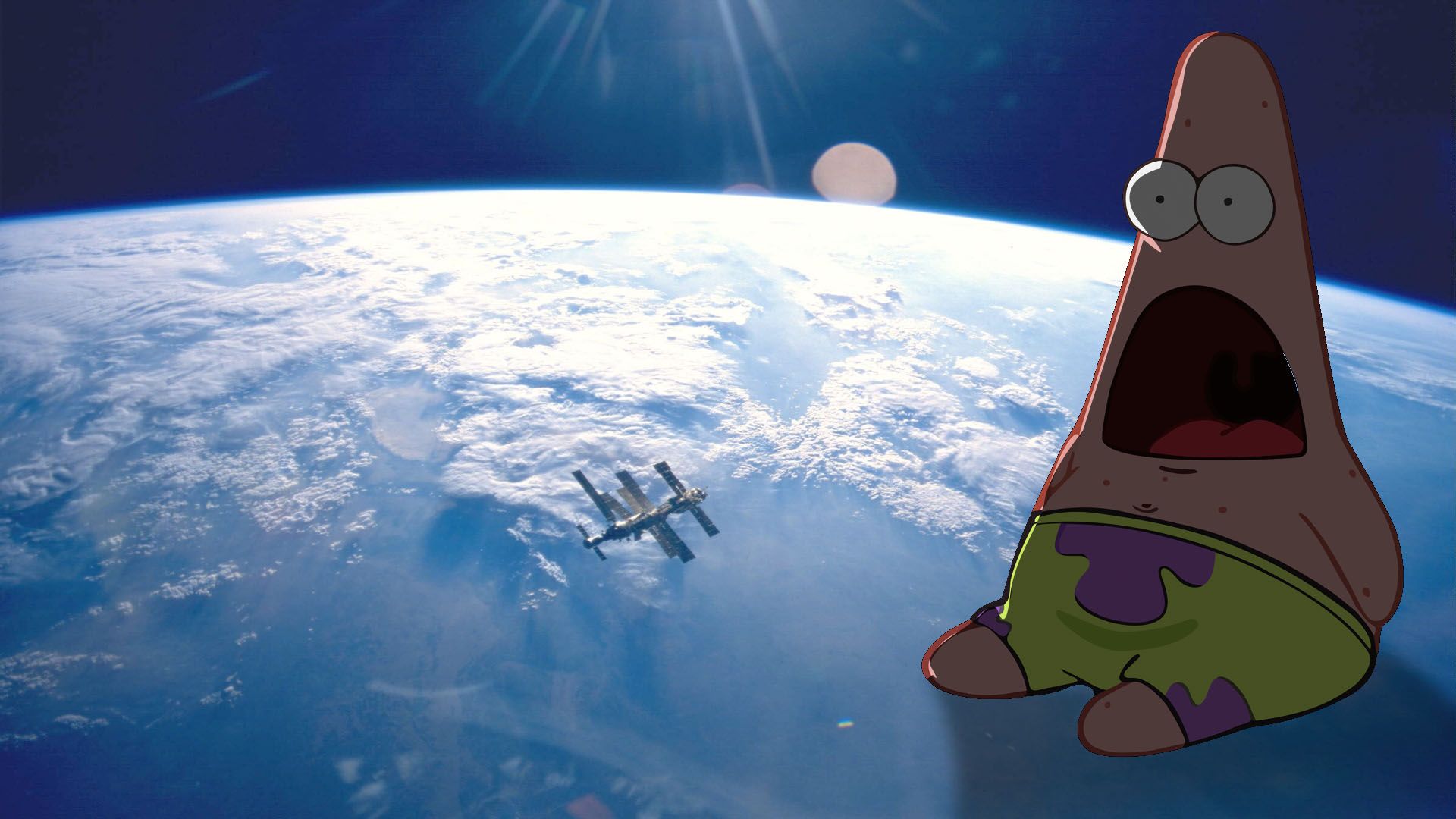 Free download Patrick Star Open Mouth Wallpaper Patrick visits the iss [1920x1080] for your Desktop, Mobile & Tablet. Explore Patrick Star Wallpaper. Funny Patrick Star Wallpaper, SpongeBob and Patrick