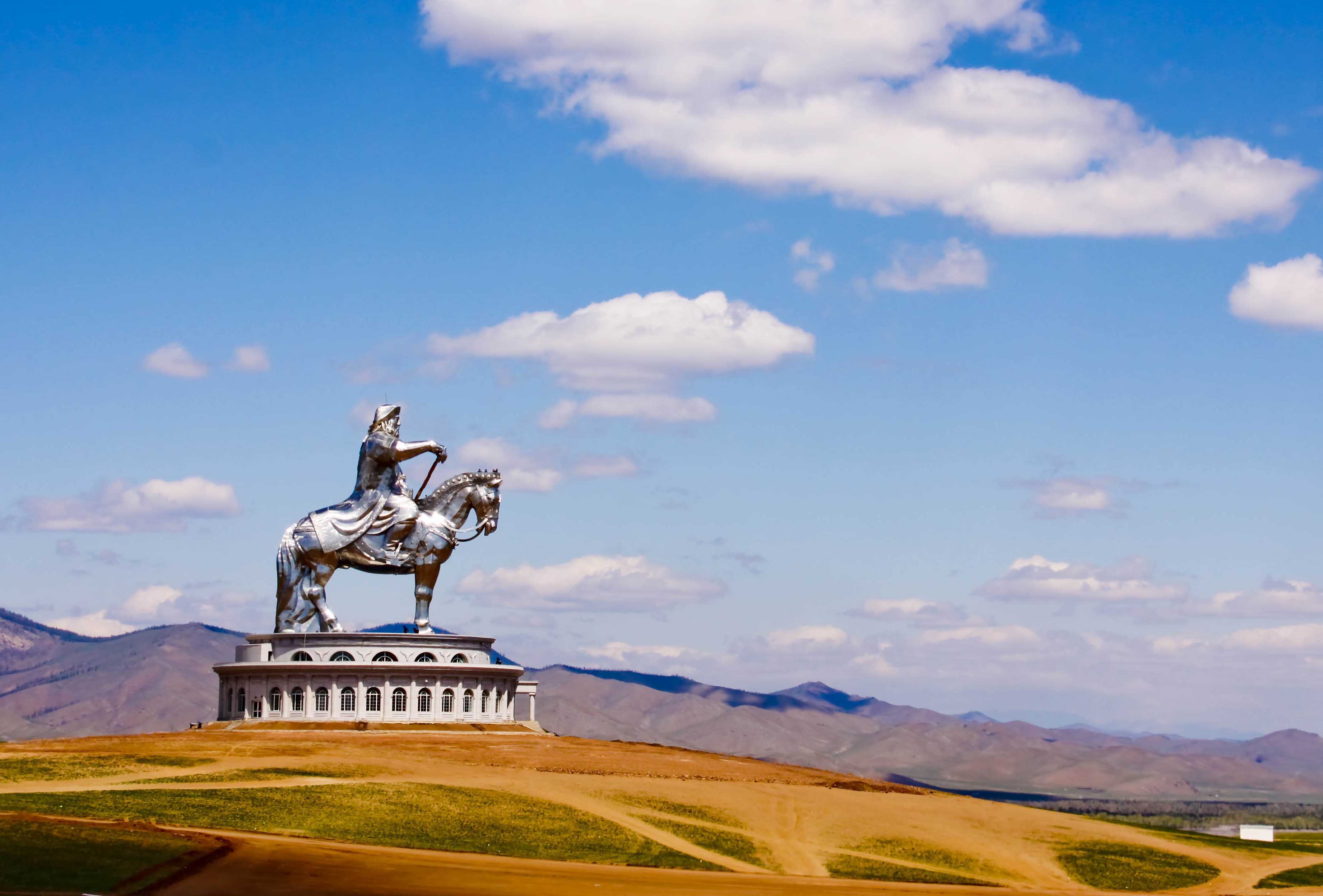 Statue of Genghis Khan in Mongolia