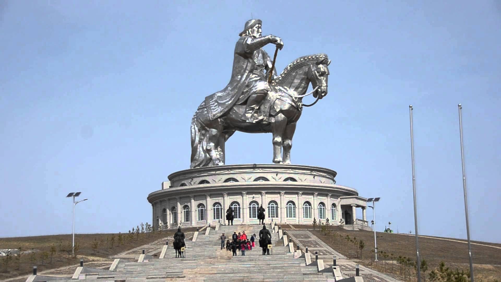 The mighty Genghis Khan statue in Mongolia (Stainless Steel). Genghis khan, Ulaanbaatar, Statue