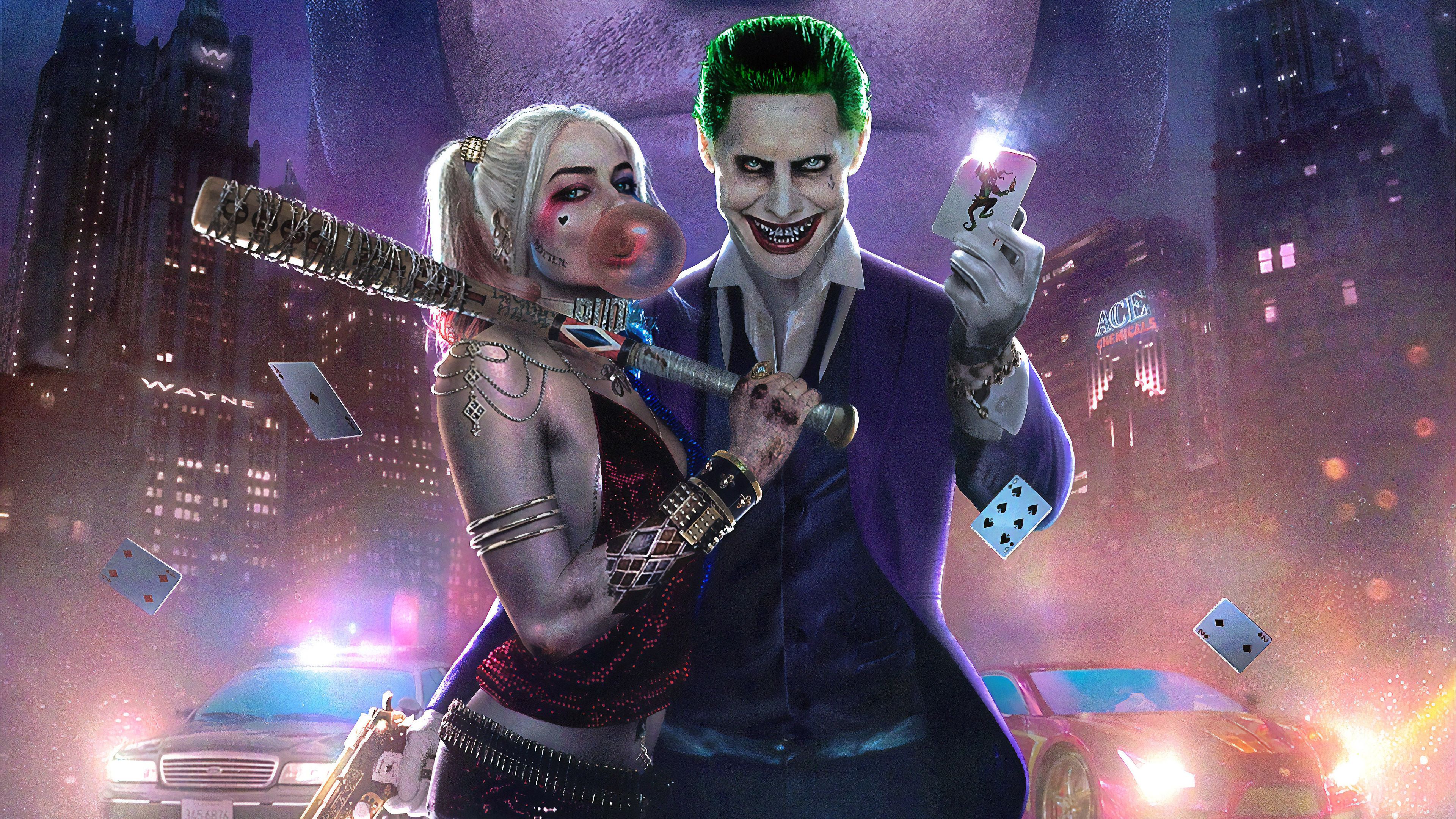 Harley Quinn And Joker Playing Games Wallpapers - Wallpaper Cave