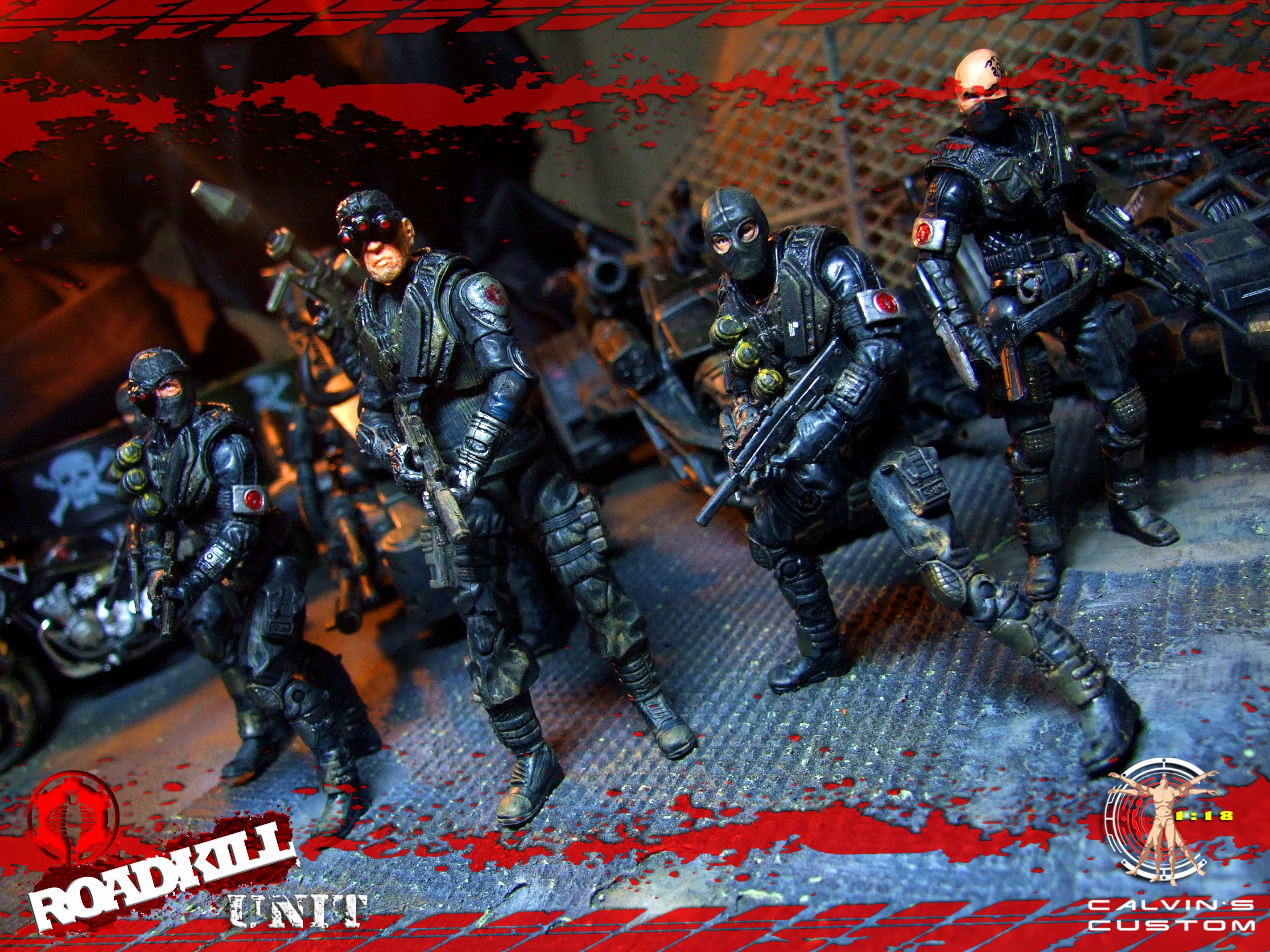 Calvin's Custom 1:18 G.I.Joe 3.75 inch Custom figures and vehicles