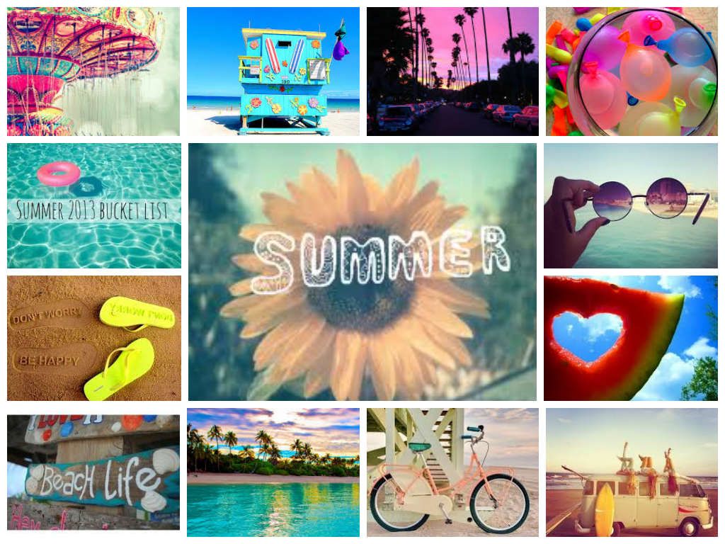 21++ Summer Collage Wallpaper HD
