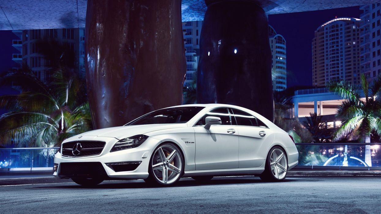 Night Cars Vehicles Automotive Mercedes Benz CLS63 AMG Mercedes Benz Automobiles Mercedes Benz Cls Wallpaperx1080