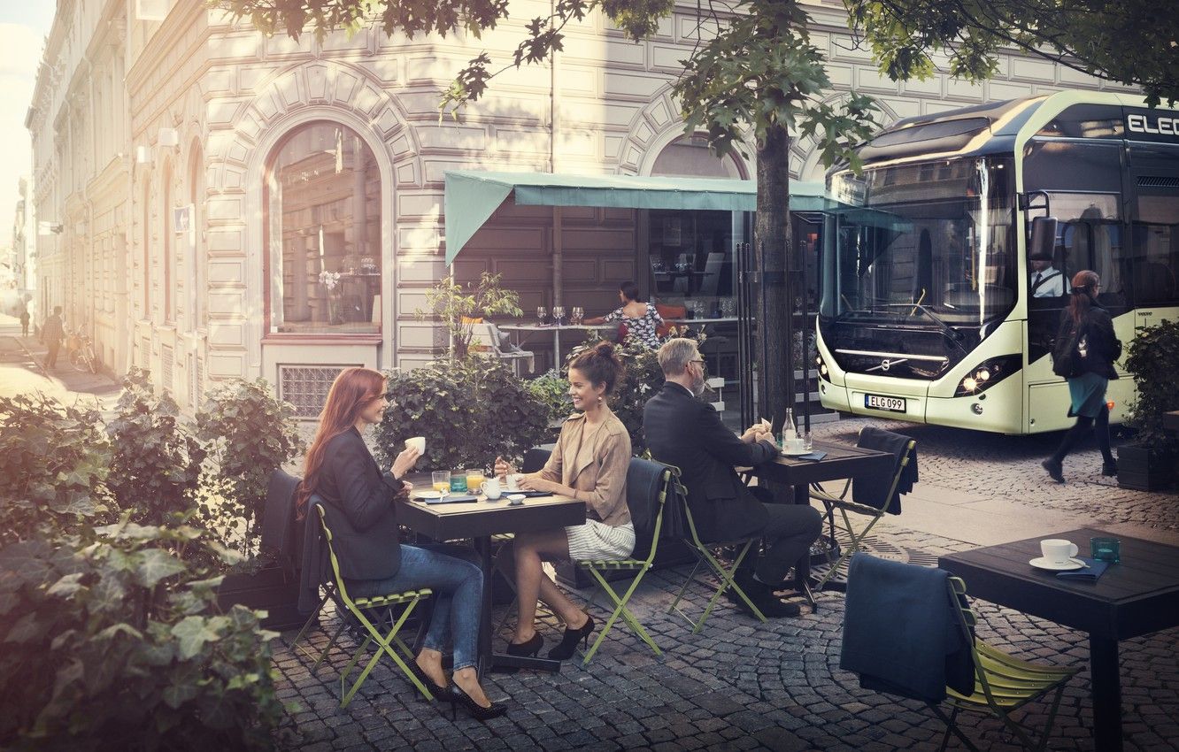 Wallpaper Volvo, Volvo, Gothenburg, electric bus, Gothenburg