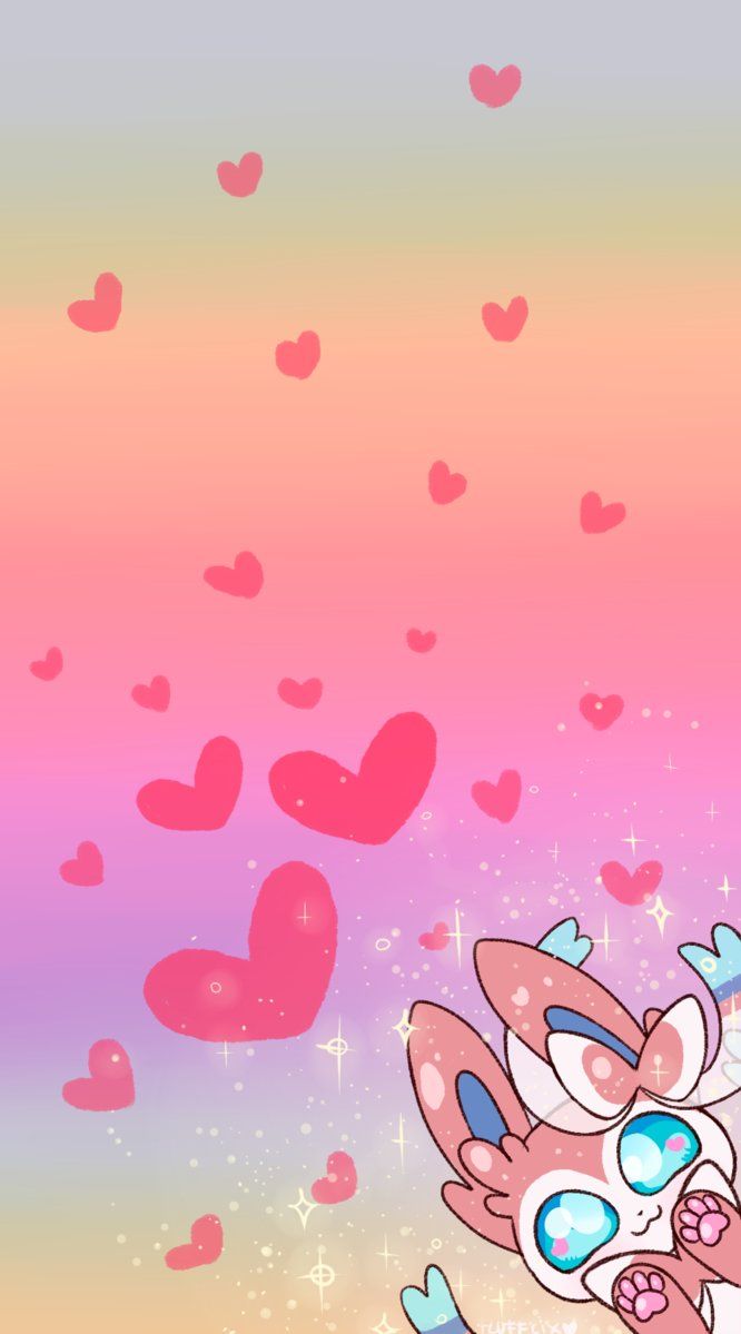 Tiny Sylvee Phone Wallpaper by Flufflix. Cute pokemon wallpaper