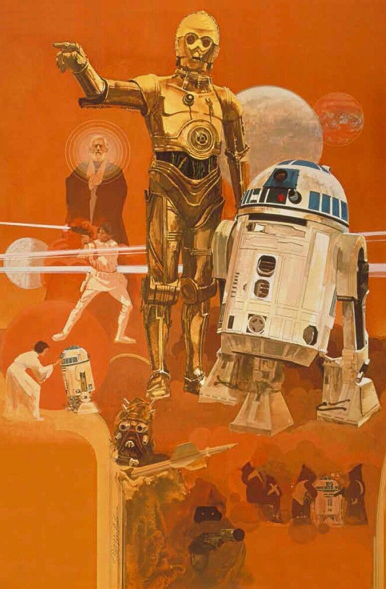 STAR WARS C3PO AND R2D2. Star wars poster, Star wars episodes