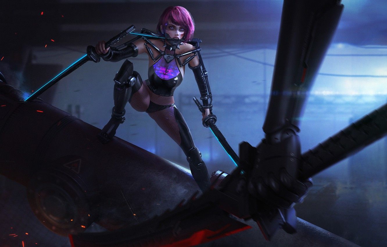 Cyberpunk Dagger Girl Wallpapers Wallpaper Cave 9201