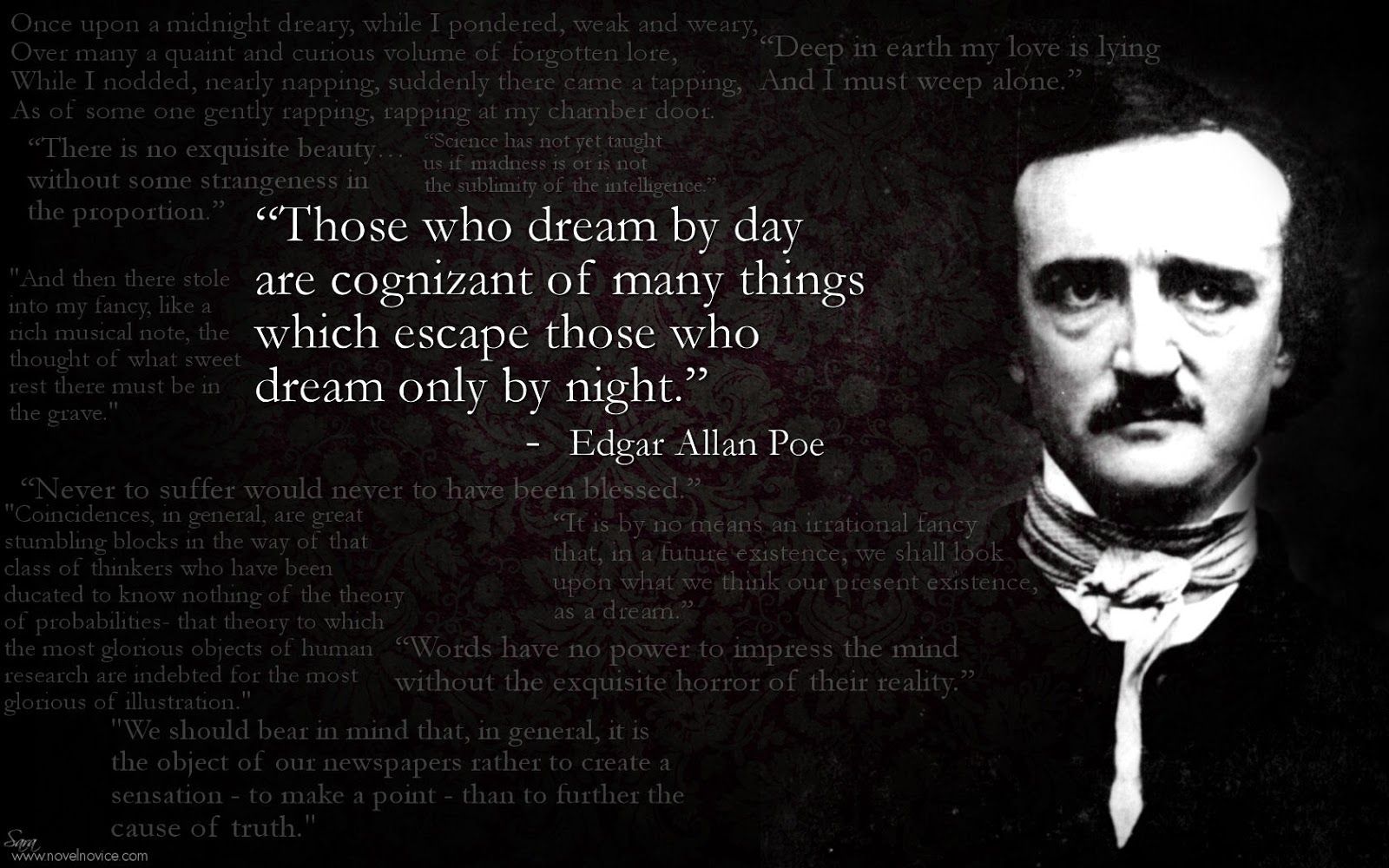 Poe Wallpaper. Alone Edgar Allan Poe