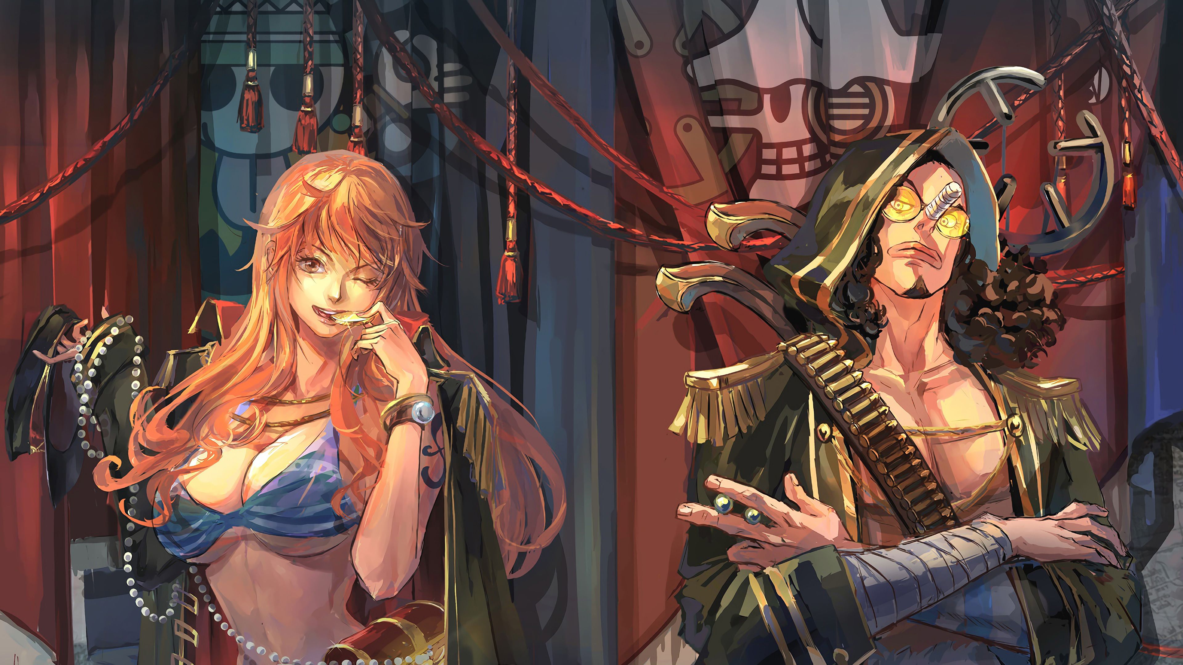 Nami 4K 8K HD One Piece Wallpapers.