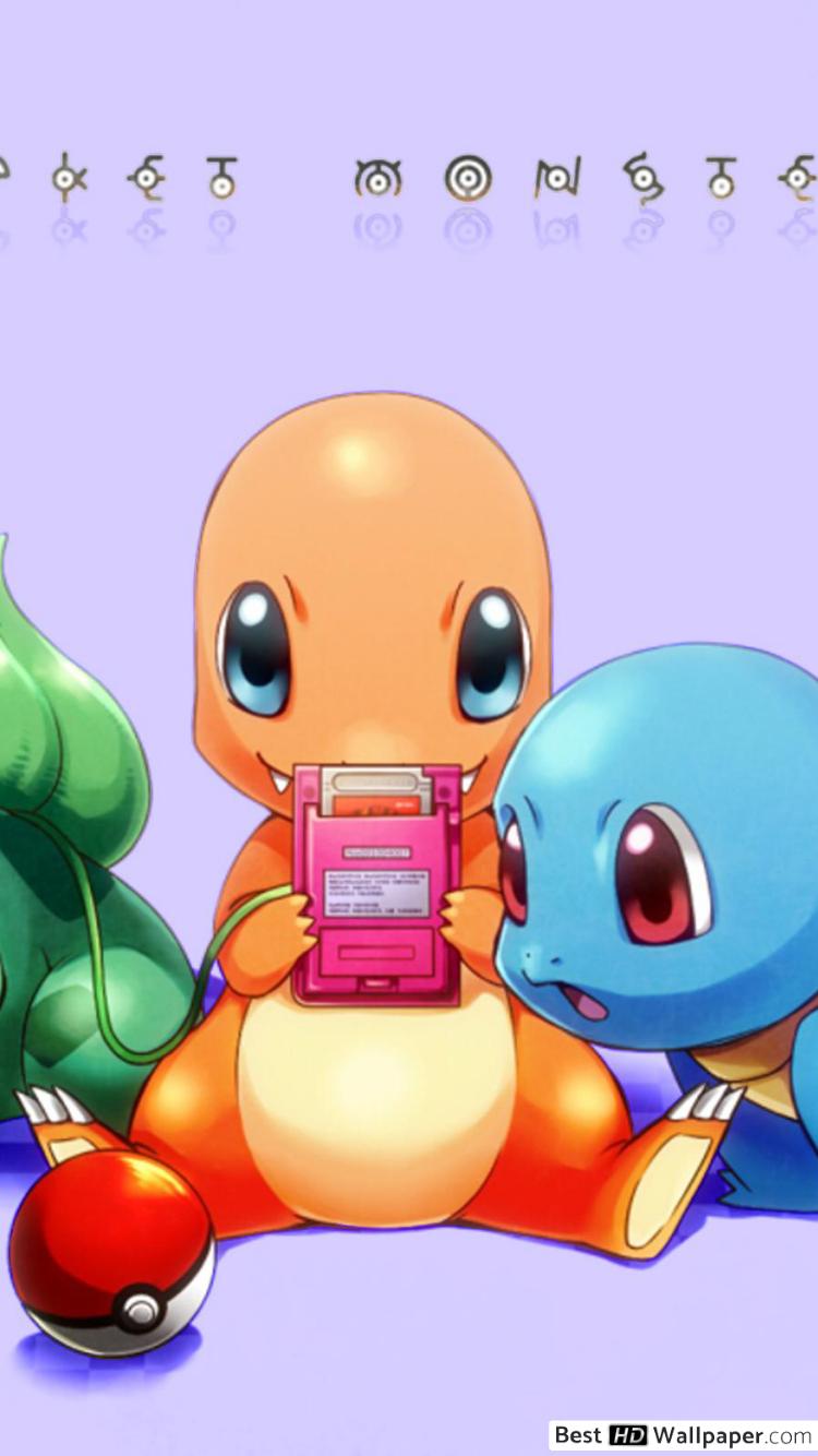 Baby Pokemons, Bulbasaur, Charmande & Squirtle HD wallpaper download