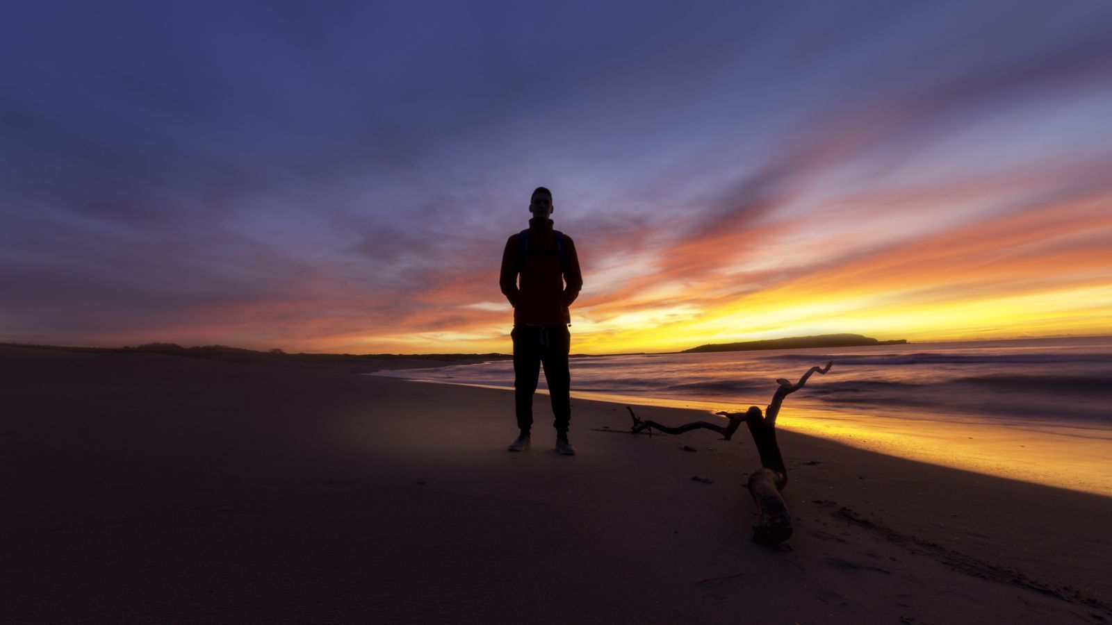 Beach Sand Sea Sunset Horizon HD Wallpapers - Wallpaper Cave