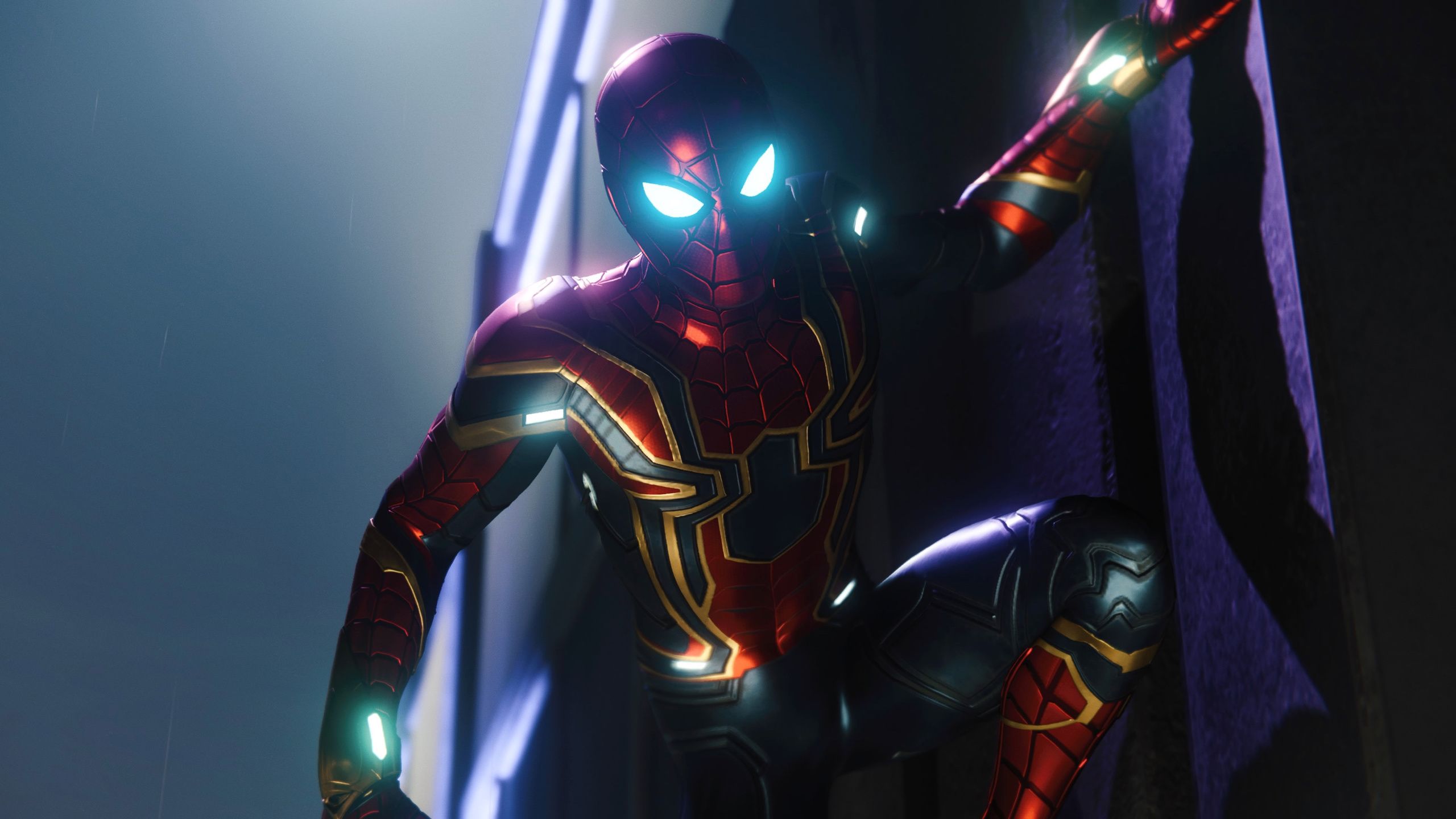 Spiderman PS4 Iron Spider Suit 1440P Resolution HD 4k
