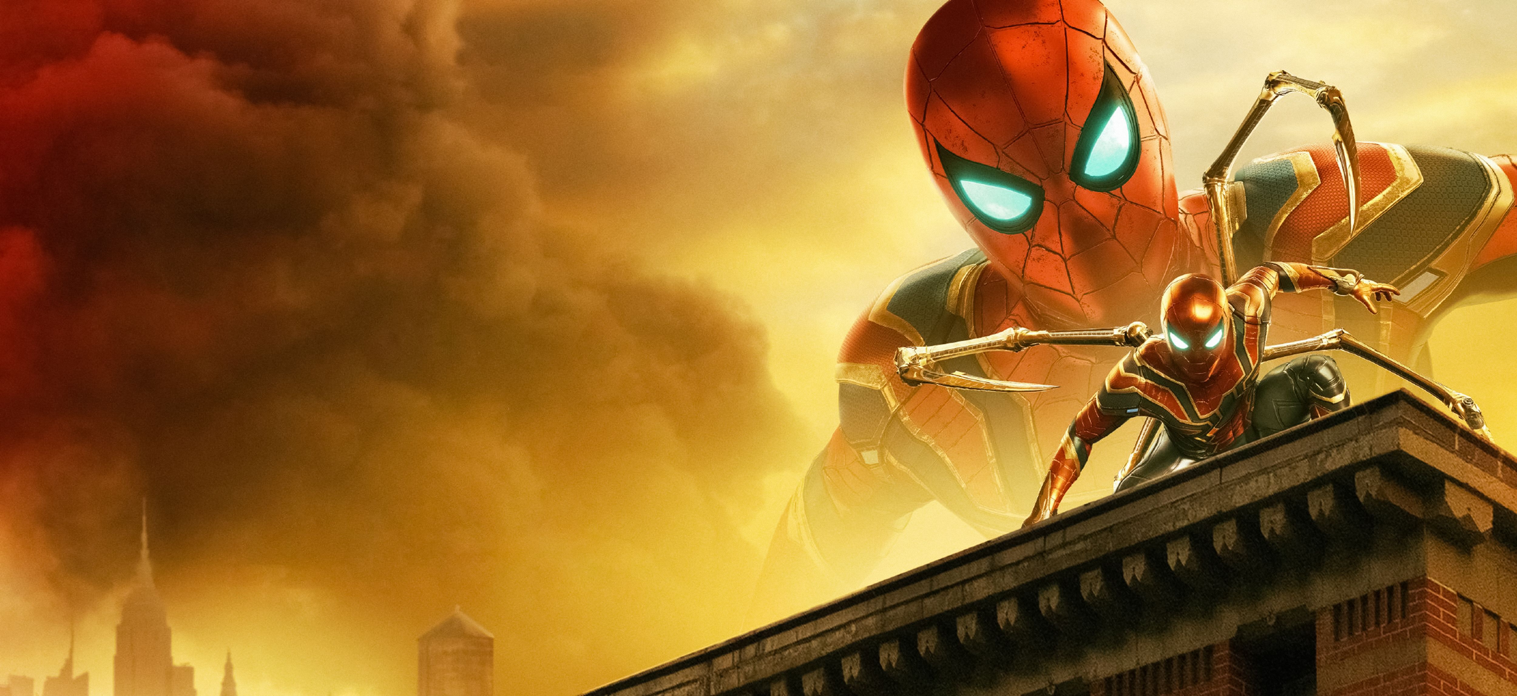 Spider Man: Far From Home 4K Wallpaper, Iron Spider, Movies