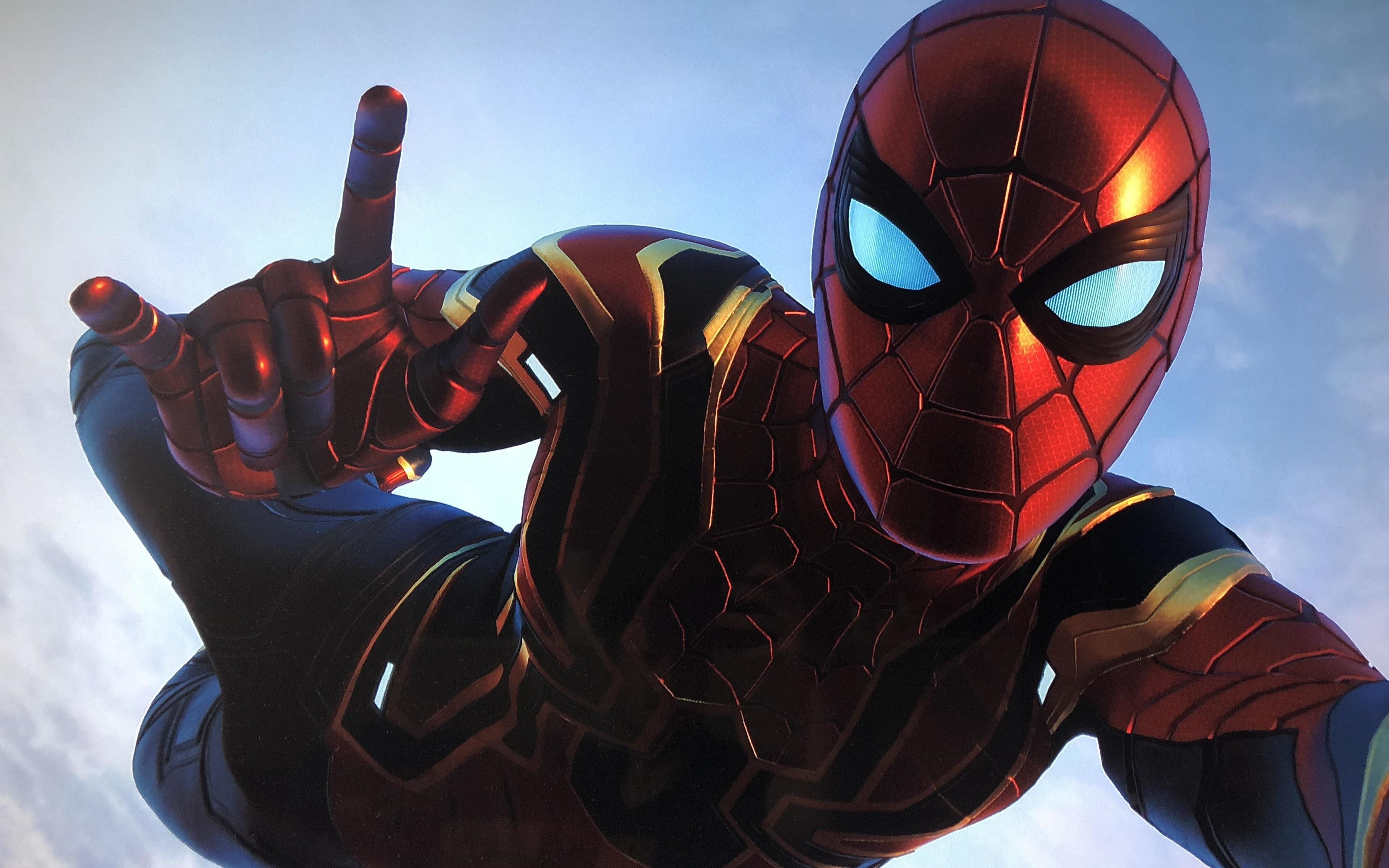 Spiderman Iron Stark Suit (4k) Wallpaper. Spiderman ps4 wallpaper
