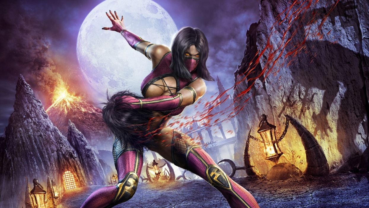 Mortal Kombat Warriors Blood Games Girls wallpaperx1080
