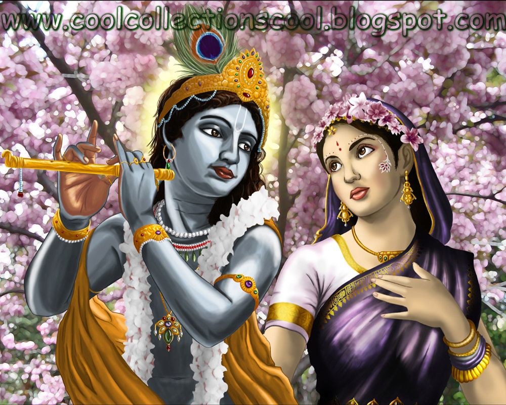 wallpaper name: Radha and Krishna's Romantic Love story
