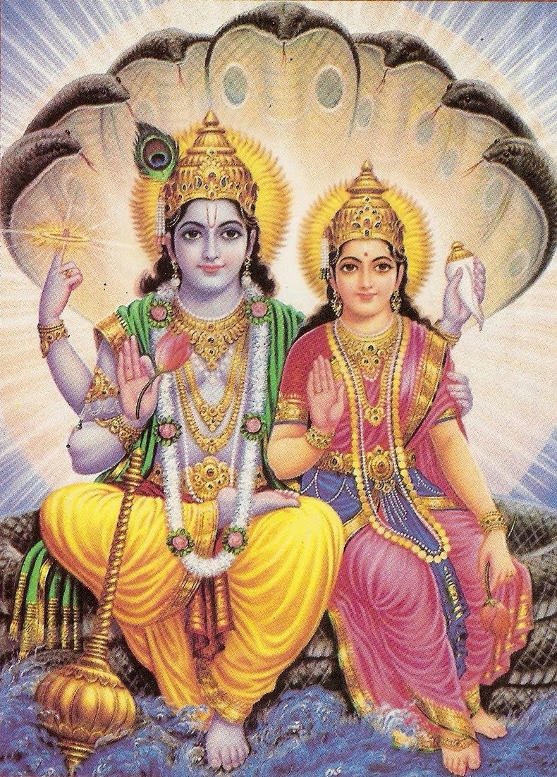 Lakshmi Narayana Image Hindu Devotional
