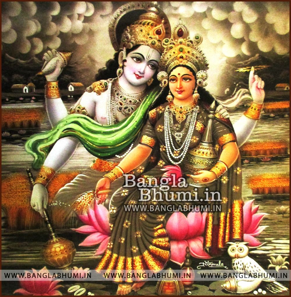 Mata Laxmi Narayan Super Indian God HD Poster Wallpaper Free
