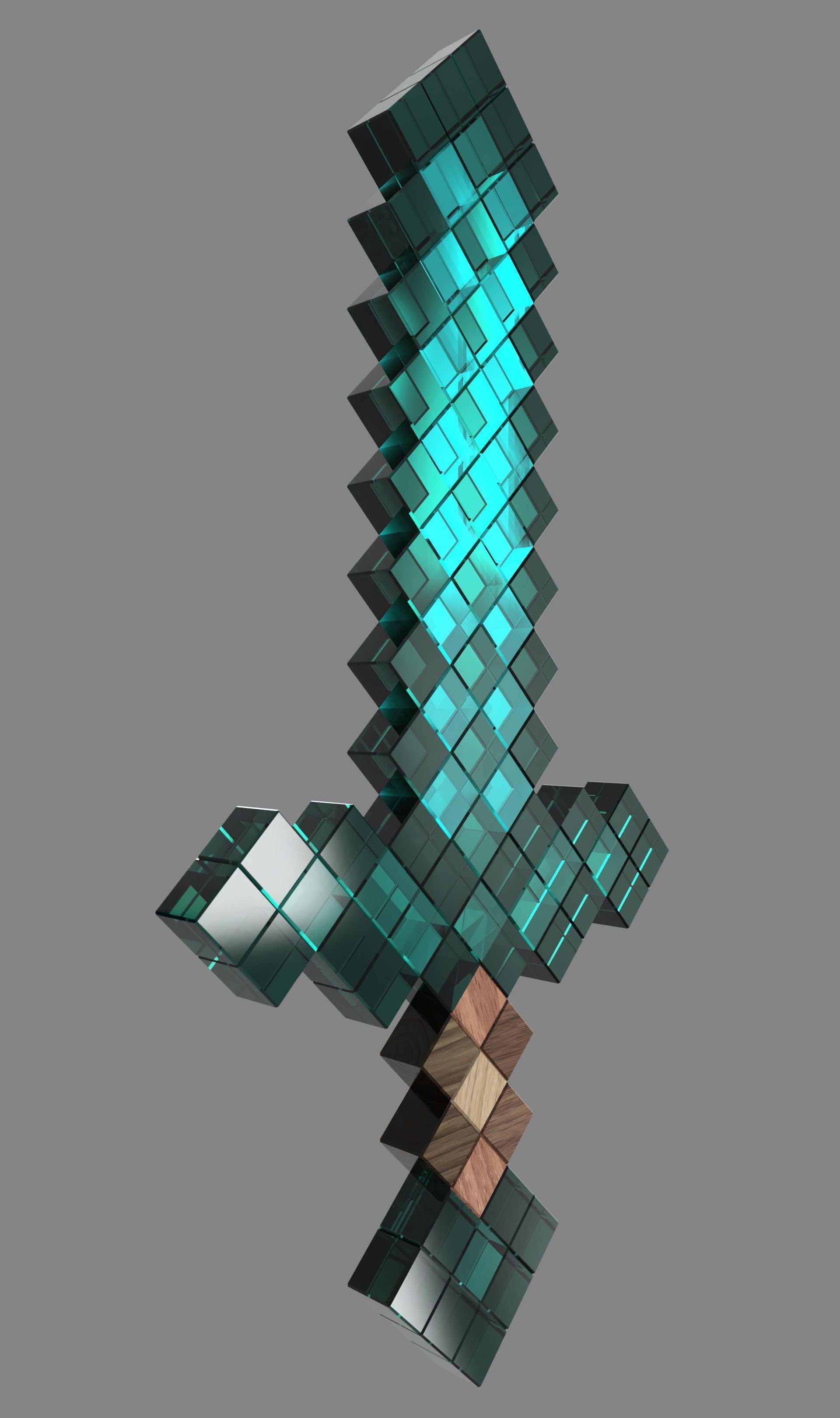 Minecraft Diamond Sword. Autodesk Online Gallery