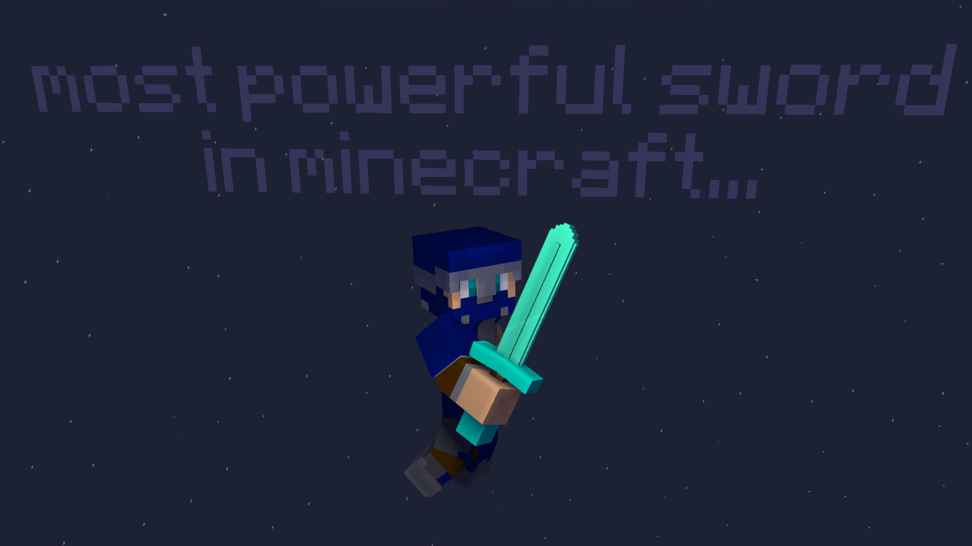 the most powerful sword inn minecraft. and art