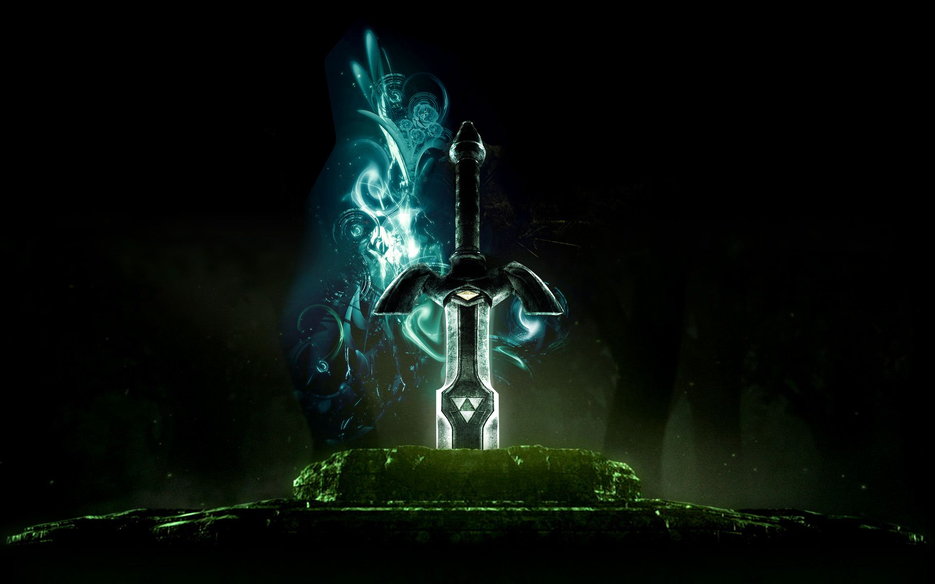 The Sword Background. Skull Sword