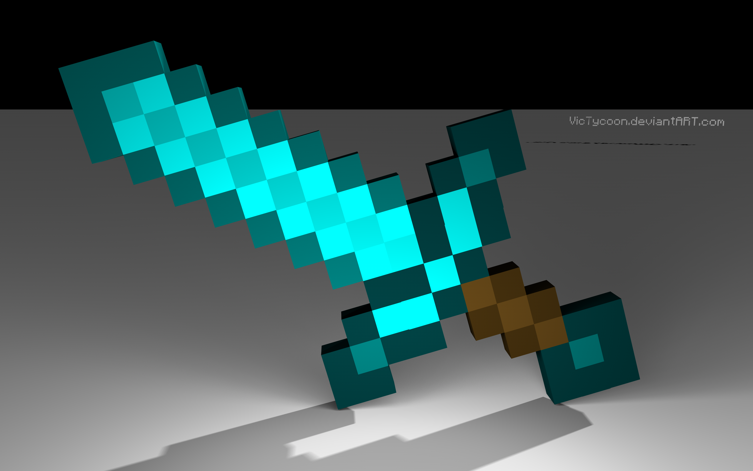 Minecraft Diamond Sword Wallpaper 5.png (2560×1600) For The Minecraft Wall. Minecraft Sword, Minecraft Diamond Sword, Minecraft Wall