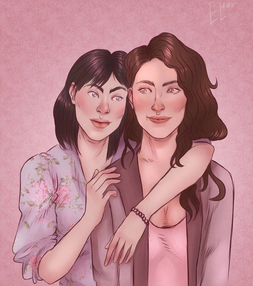 Pansy and Hermione by elmurart. Hermione, Pansies, Harry potter