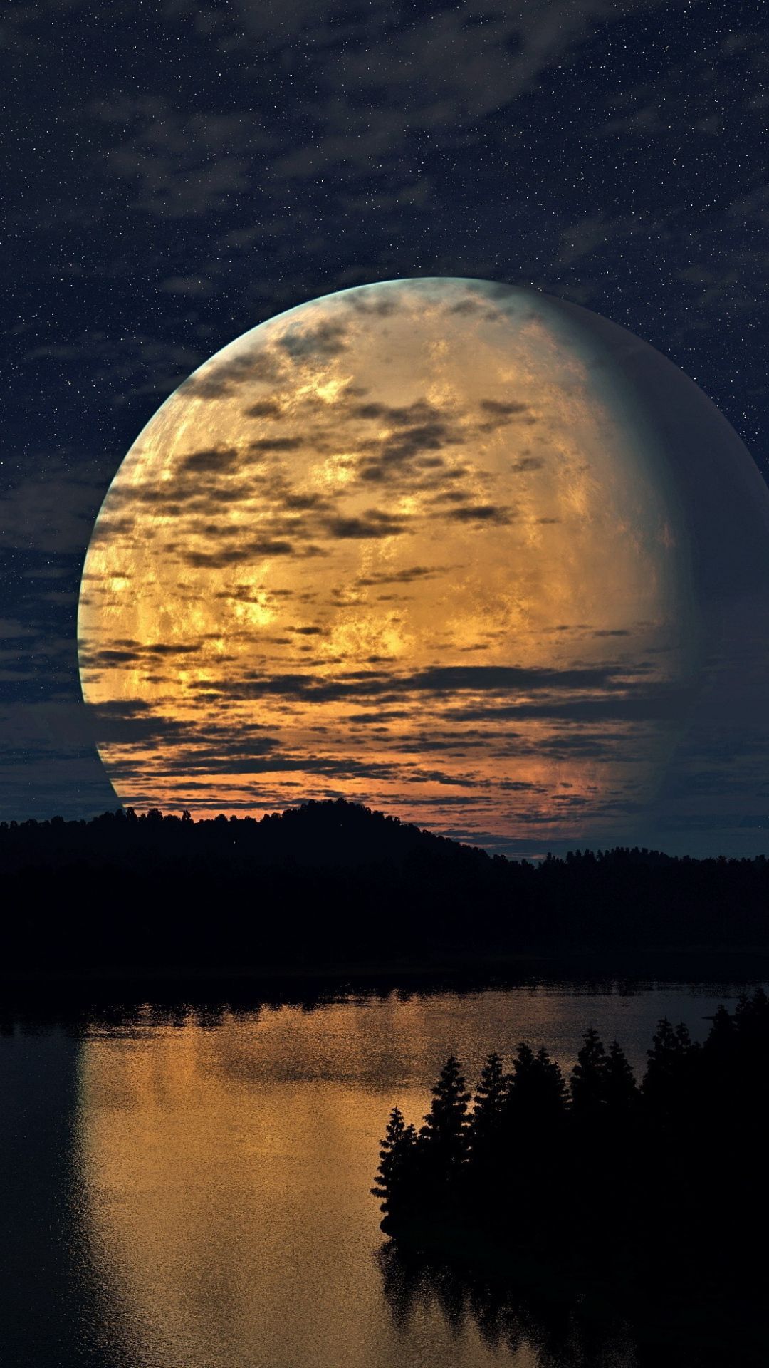 Full Moon Wallpaper For Android. Night sky moon, Beautiful moon