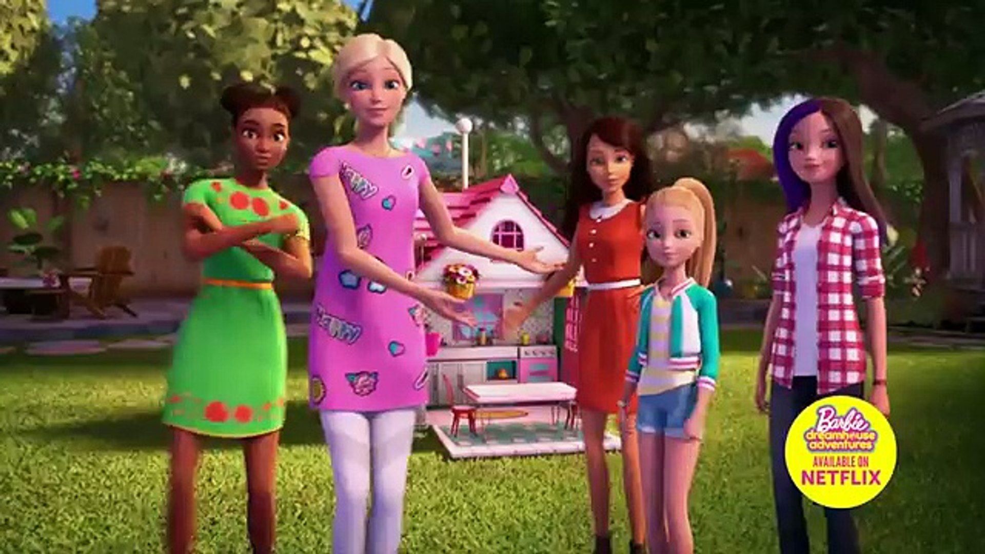 Kids React to Barbie™ Dreamhouse Adventures. Barbie Dreamhouse
