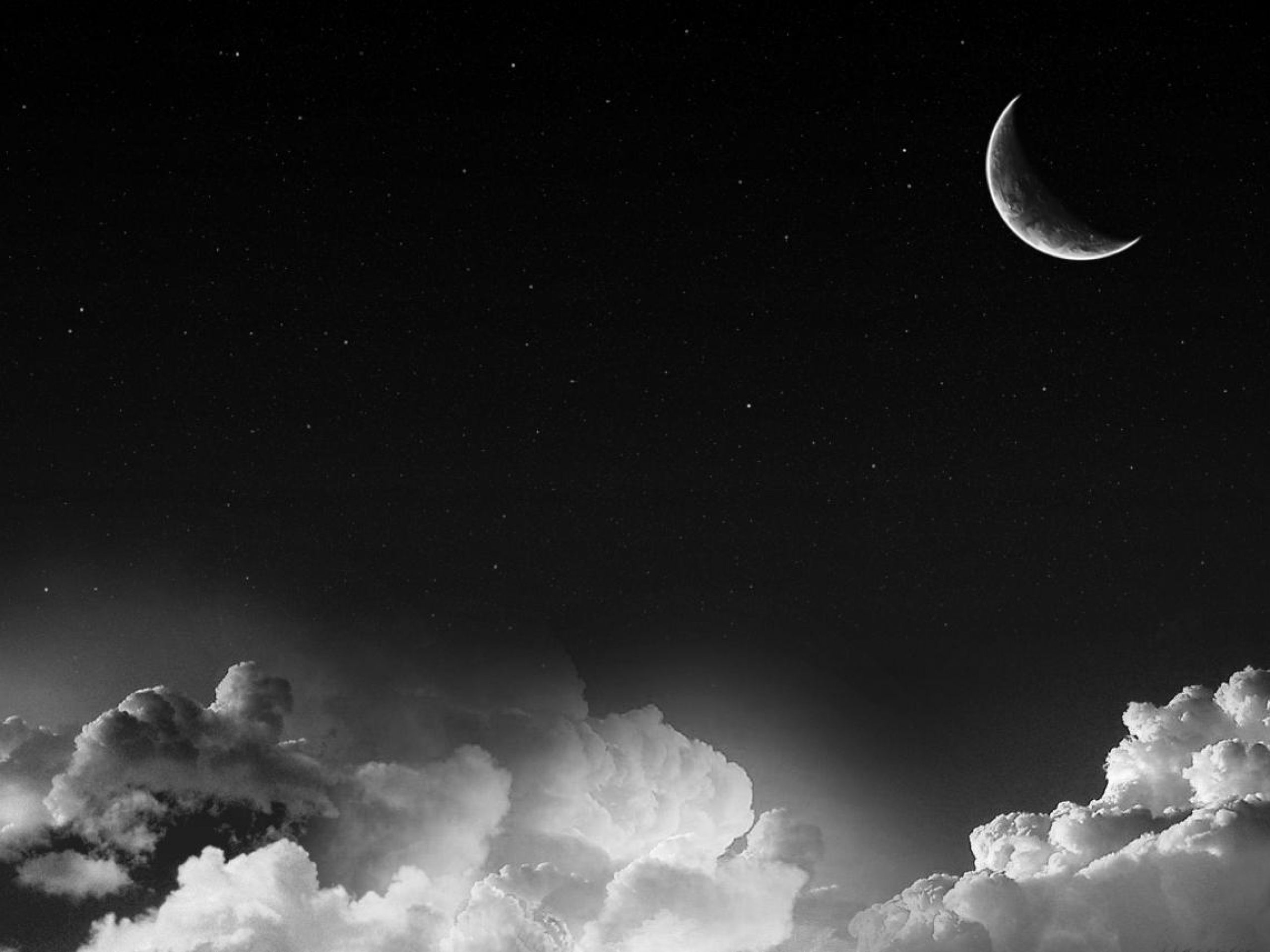 White And Black Moon Wallpapers - Wallpaper Cave