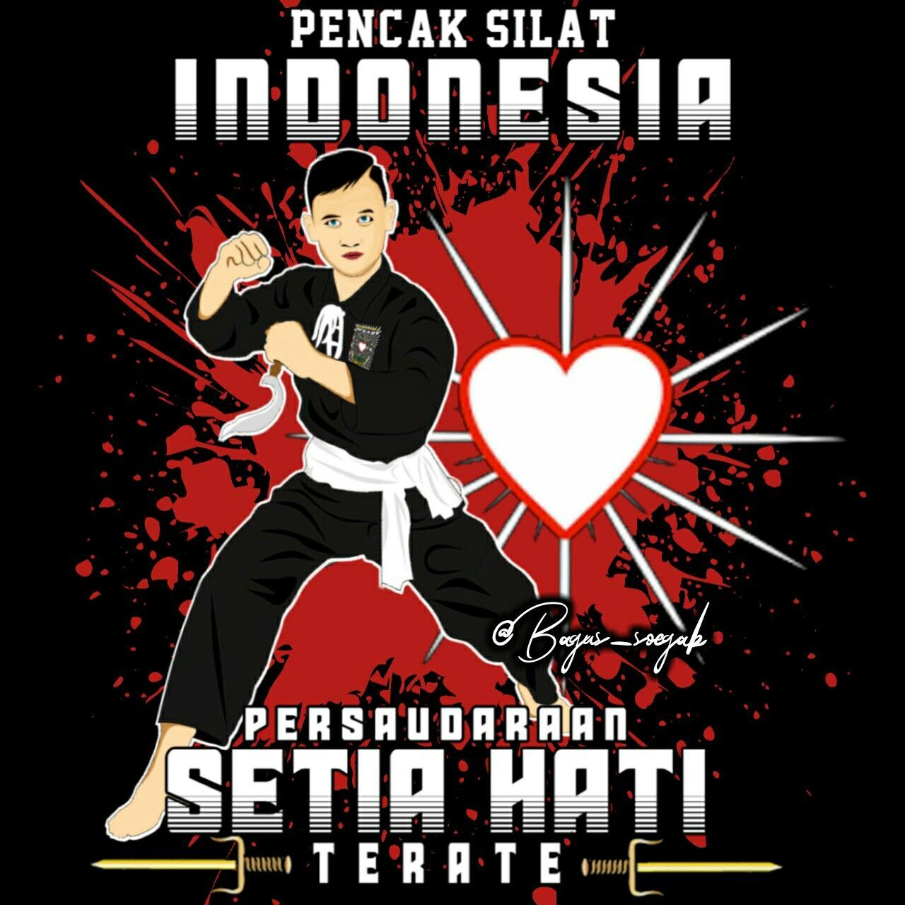 Pencak silat Indonesia. Pencak silat, Seni bela diri, Seni jalanan 3D