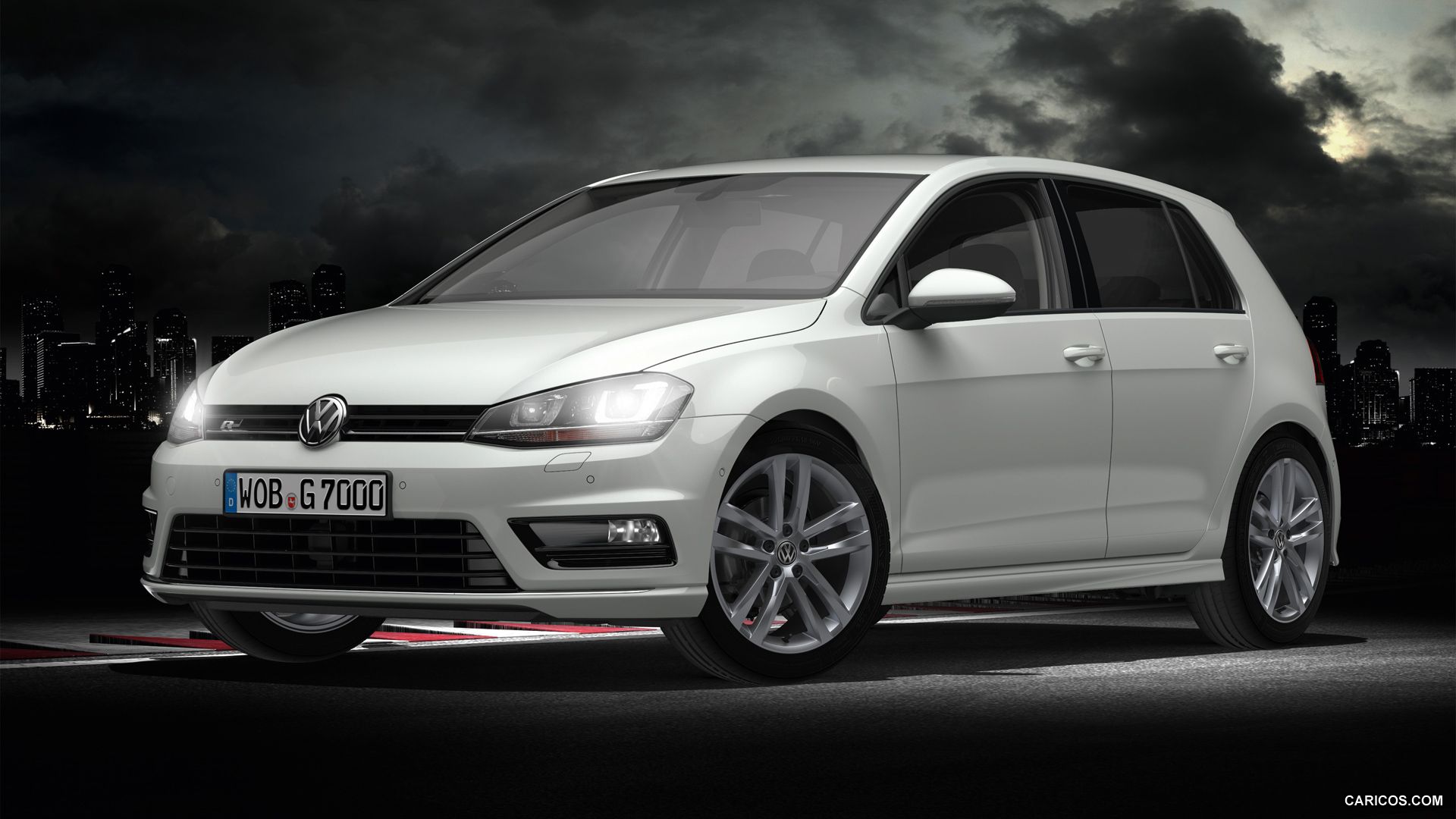 Volkswagen Golf VII R Line. HD Wallpaper