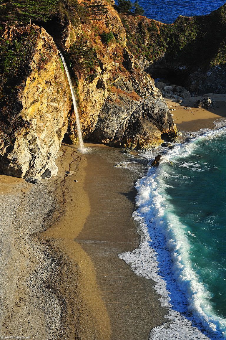 McWay Falls, Big Sur, California. Beautiful places, Places to see