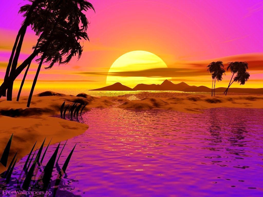Free Animated Desktop Background For Xp Sunset Shadows photo